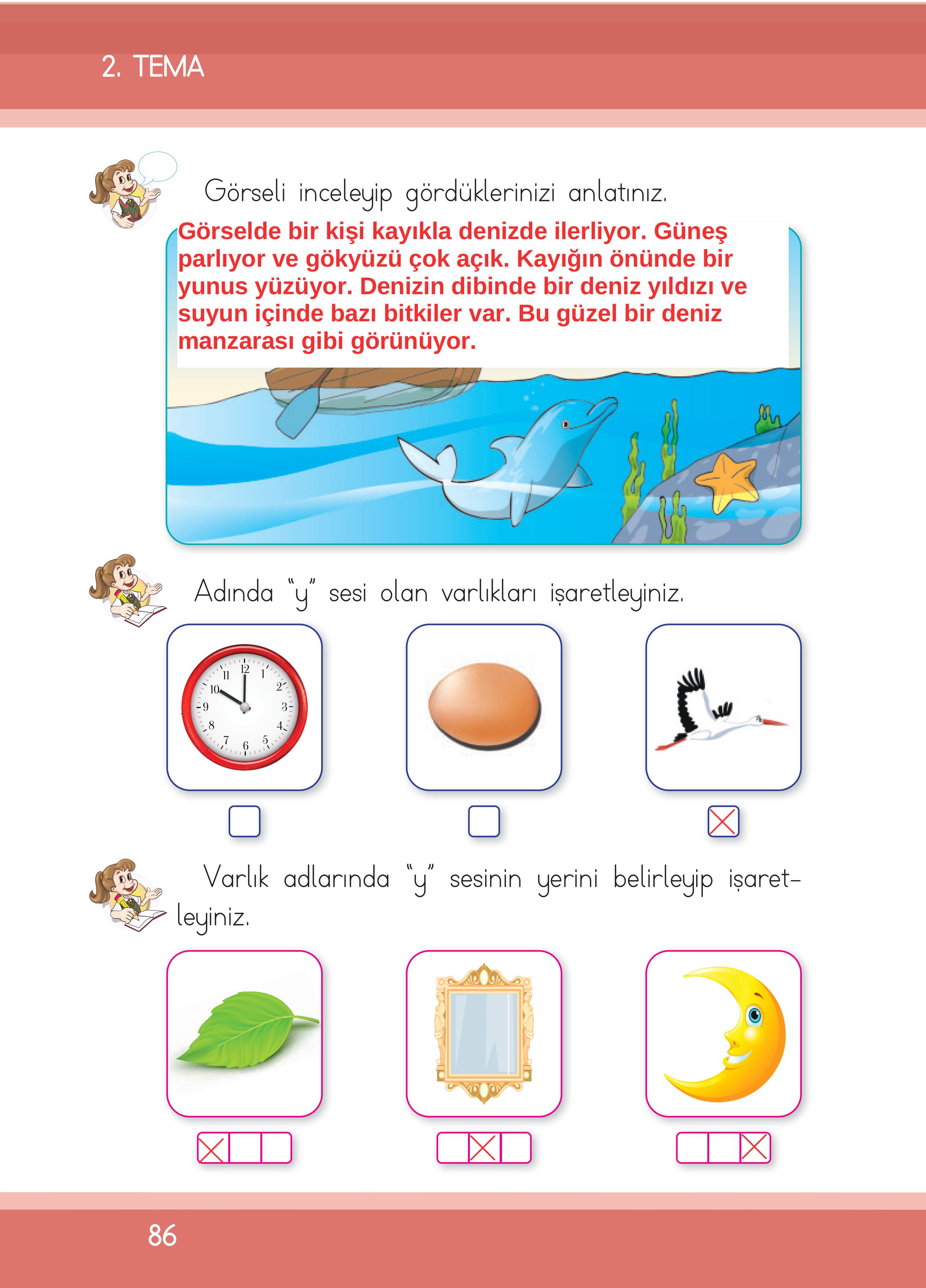 1. Sınıf İlke Yayınları İlk Okuma Yazma Ders Kitabı Sayfa 86 Cevapları