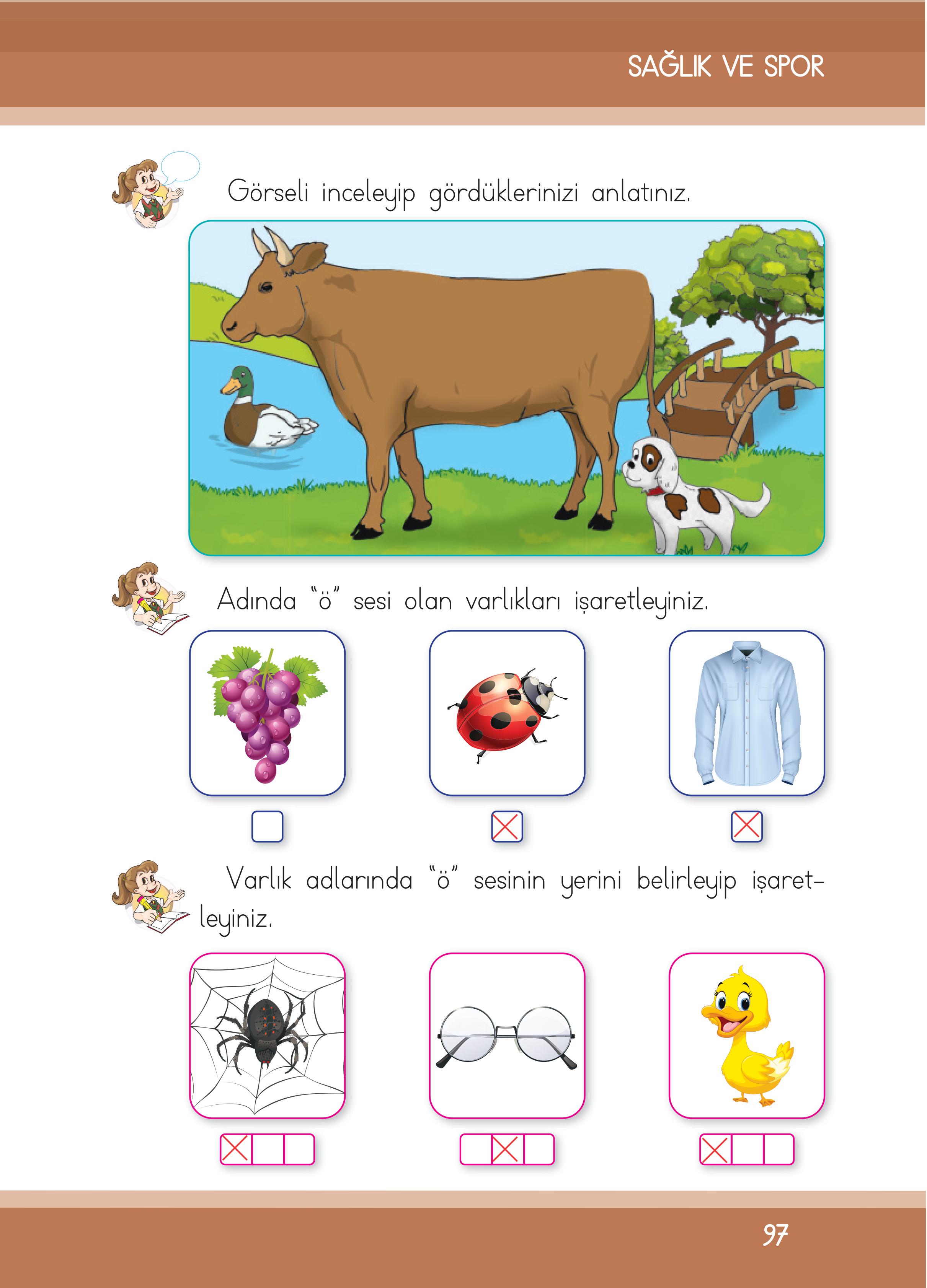 1. Sınıf İlke Yayınları İlk Okuma Yazma Ders Kitabı Sayfa 97 Cevapları