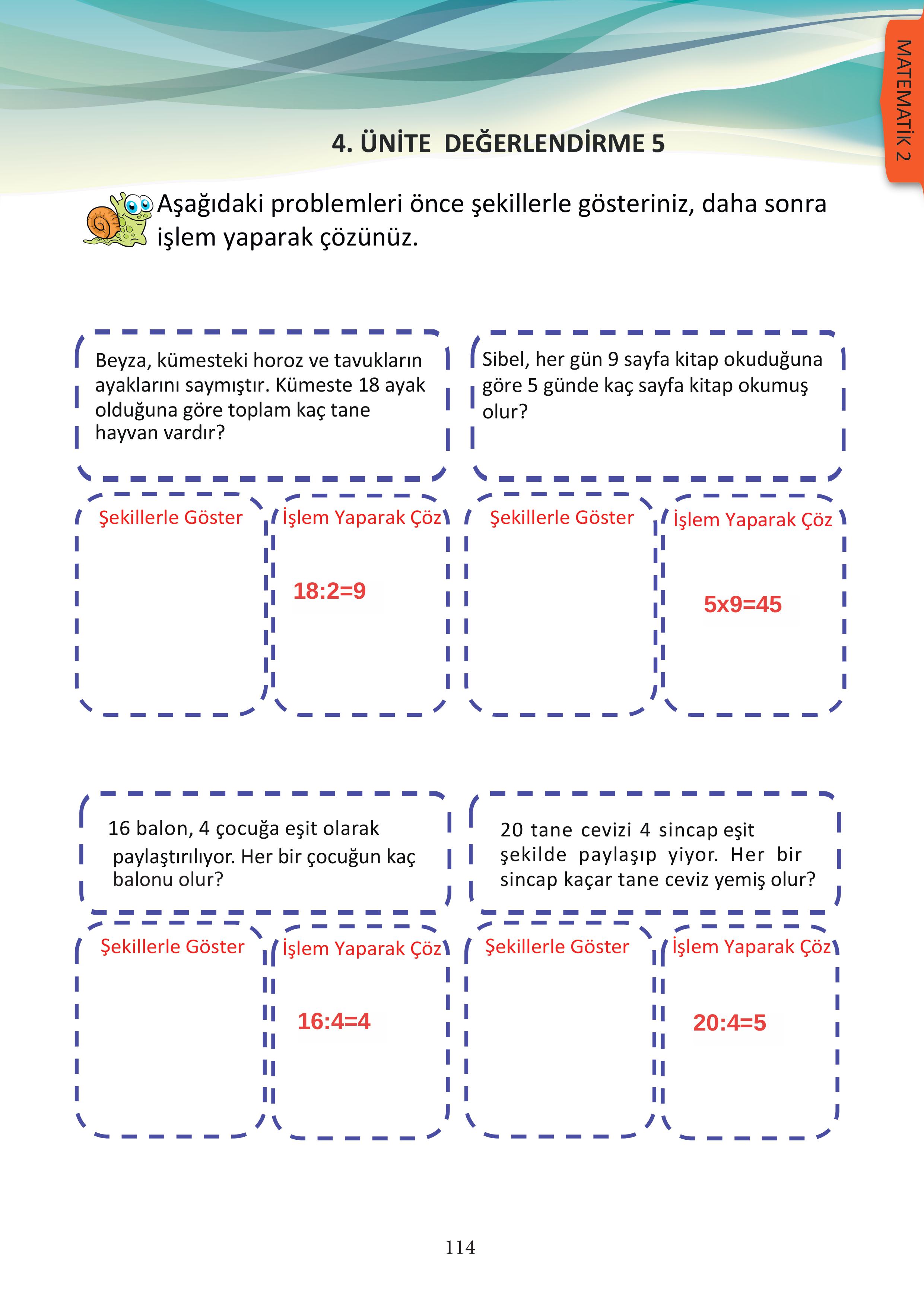 3. Sınıf Meb Yayınları Matematik Ders Kitabı Sayfa 114 Cevapları