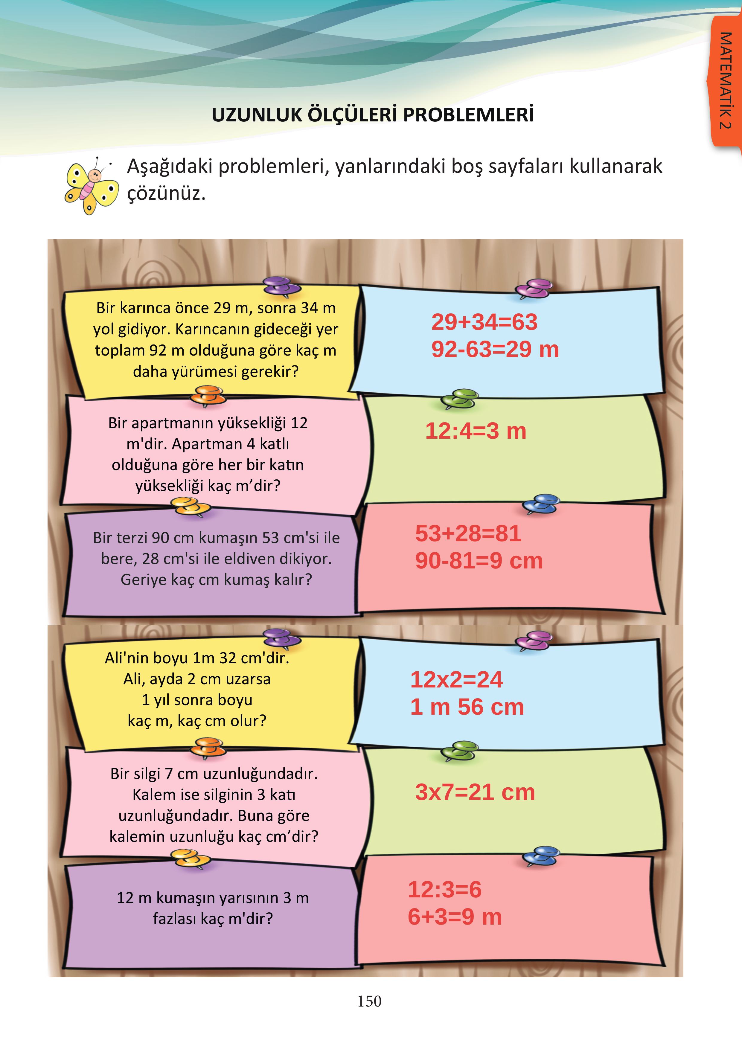 3. Sınıf Meb Yayınları Matematik Ders Kitabı Sayfa 150 Cevapları