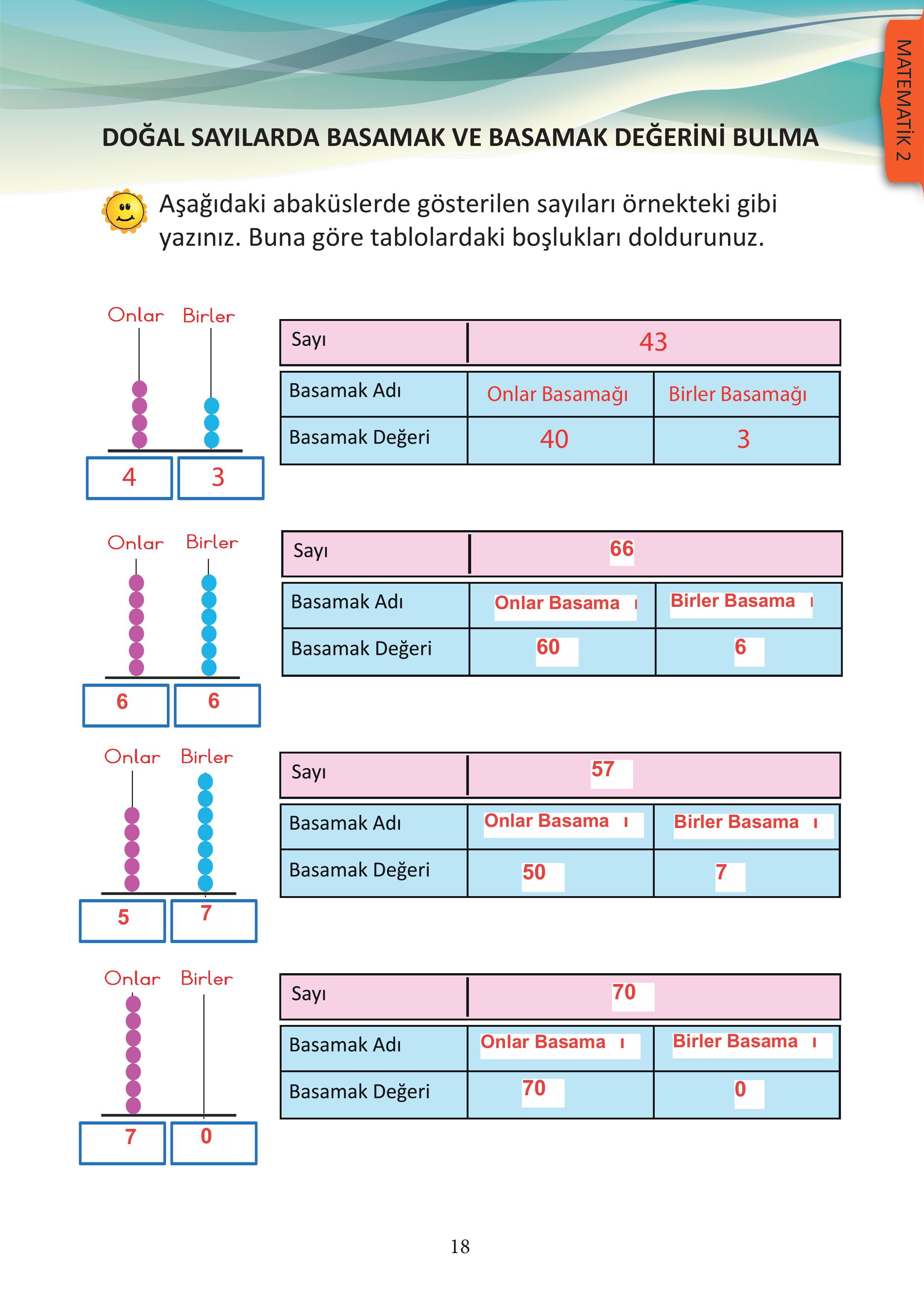 3. Sınıf Meb Yayınları Matematik Ders Kitabı Sayfa 18 Cevapları