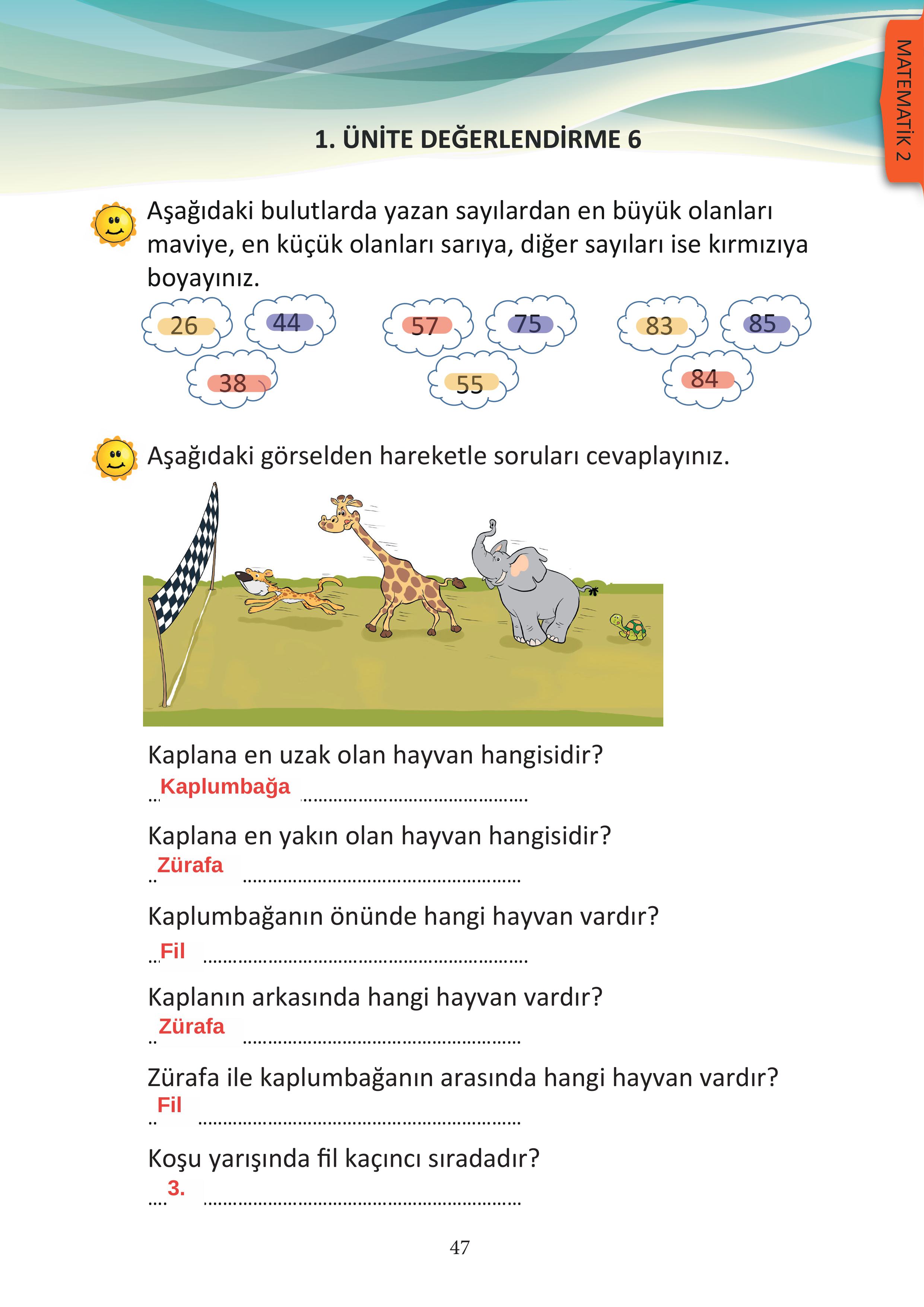 3. Sınıf Meb Yayınları Matematik Ders Kitabı Sayfa 47 Cevapları