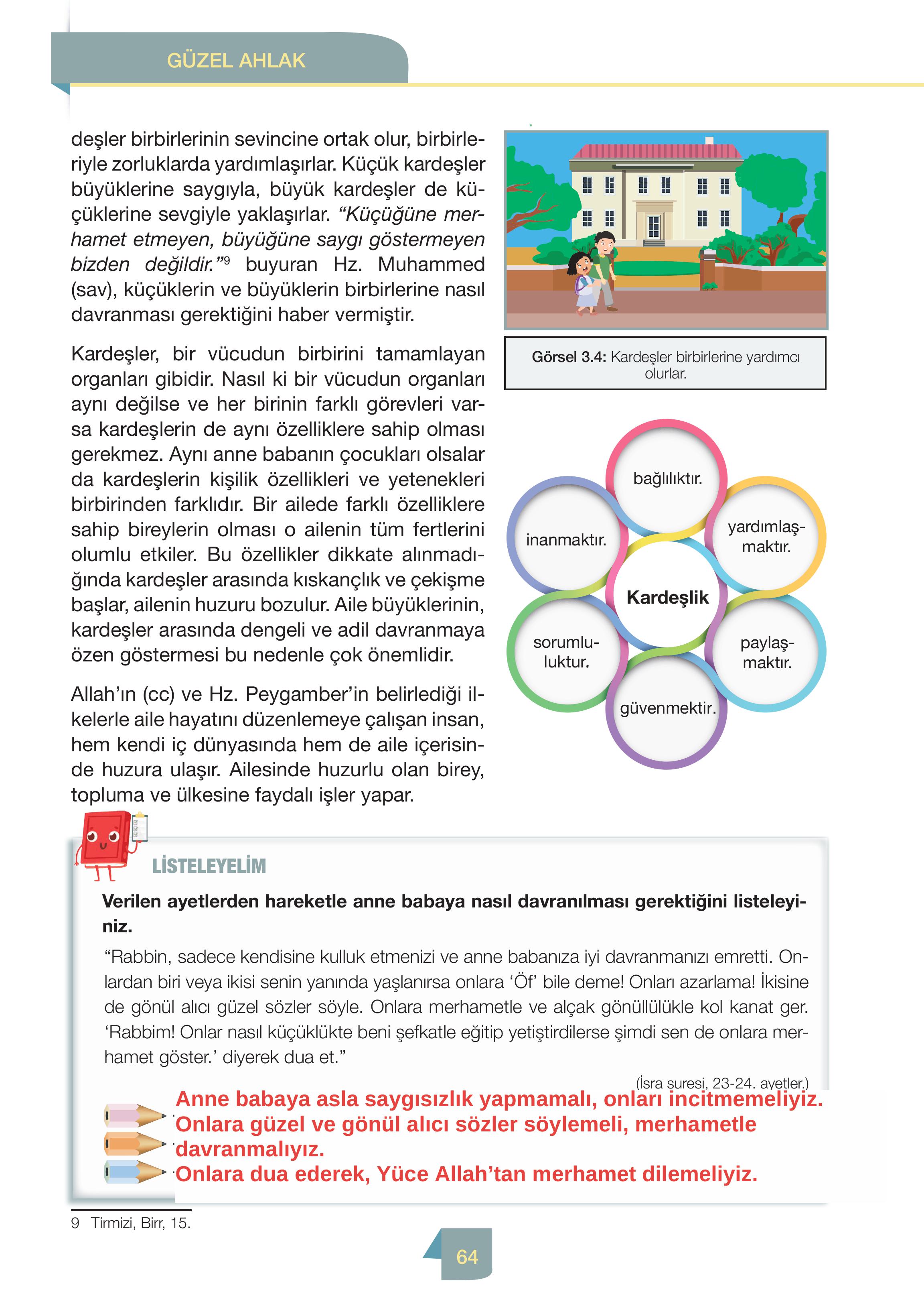 4. Sınıf Meb Yayınları Din Kültürü Ve Ahlak Bilgisi Ders Kitabı Sayfa 64 Cevapları 4. Sınıf Meb Yayınları Din Kültürü Ve Ahlak Bilgisi Ders Kitabı Sayfa 64 Cevapları