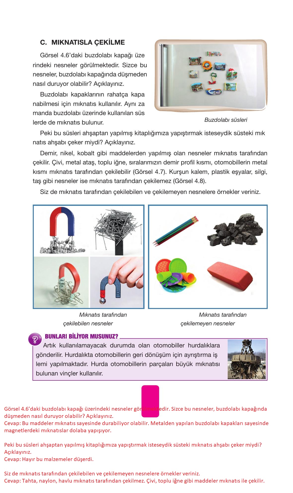 4. Sınıf Pasifik Yayınları Fen Bilimleri Ders Kitabı Sayfa 122 Cevapları 4. Sınıf Pasifik Yayınları Fen Bilimleri Ders Kitabı Sayfa 122 Cevapları