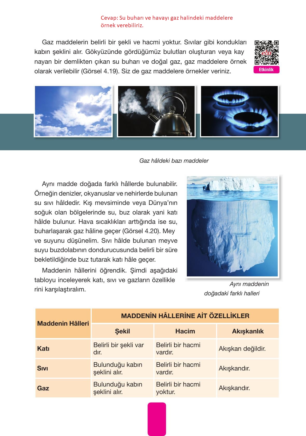 4. Sınıf Pasifik Yayınları Fen Bilimleri Ders Kitabı Sayfa 138 Cevapları