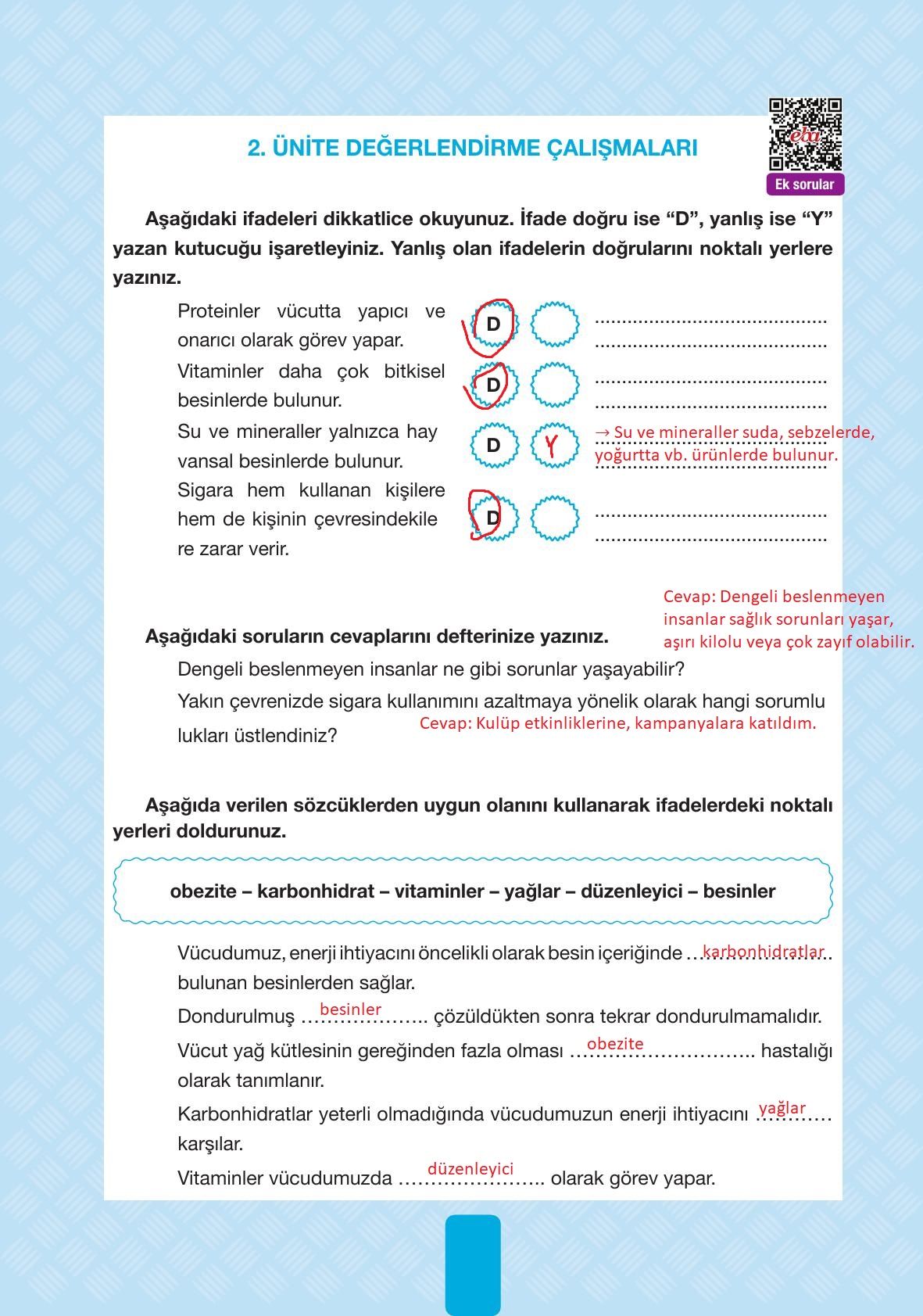 4. Sınıf Pasifik Yayınları Fen Bilimleri Ders Kitabı Sayfa 86 Cevapları 4. Sınıf Pasifik Yayınları Fen Bilimleri Ders Kitabı Sayfa 86 Cevapları
