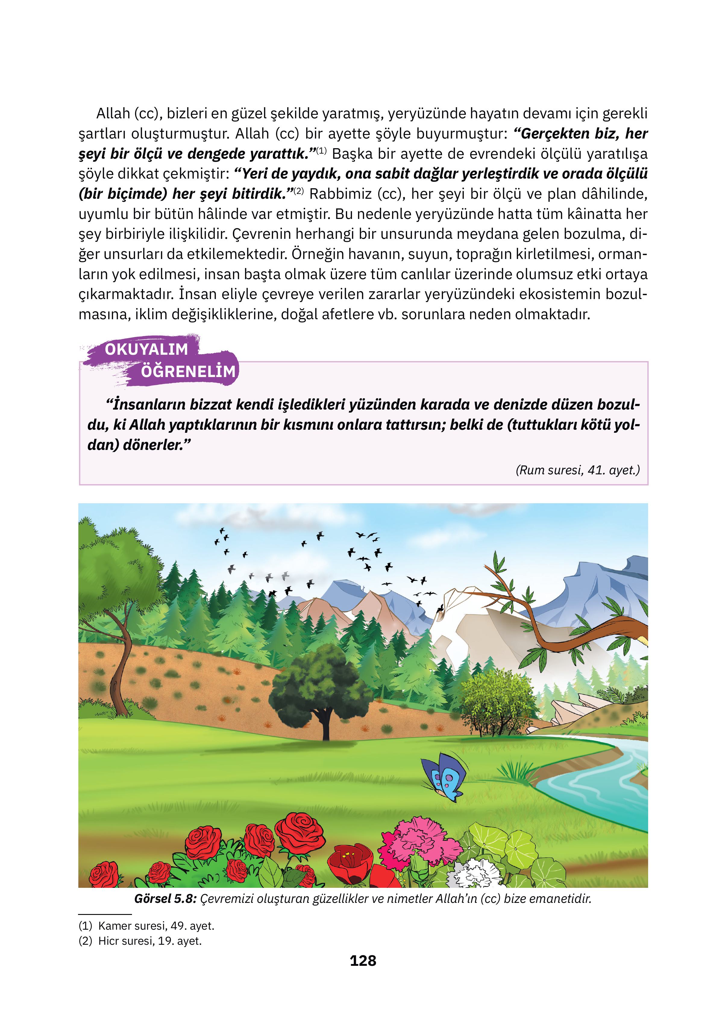 4. Sınıf Sdr İpekyolu Yayıncılık Din Kültürü Ve Ahlak Bilgisi Ders Kitabı Sayfa 128 Cevapları