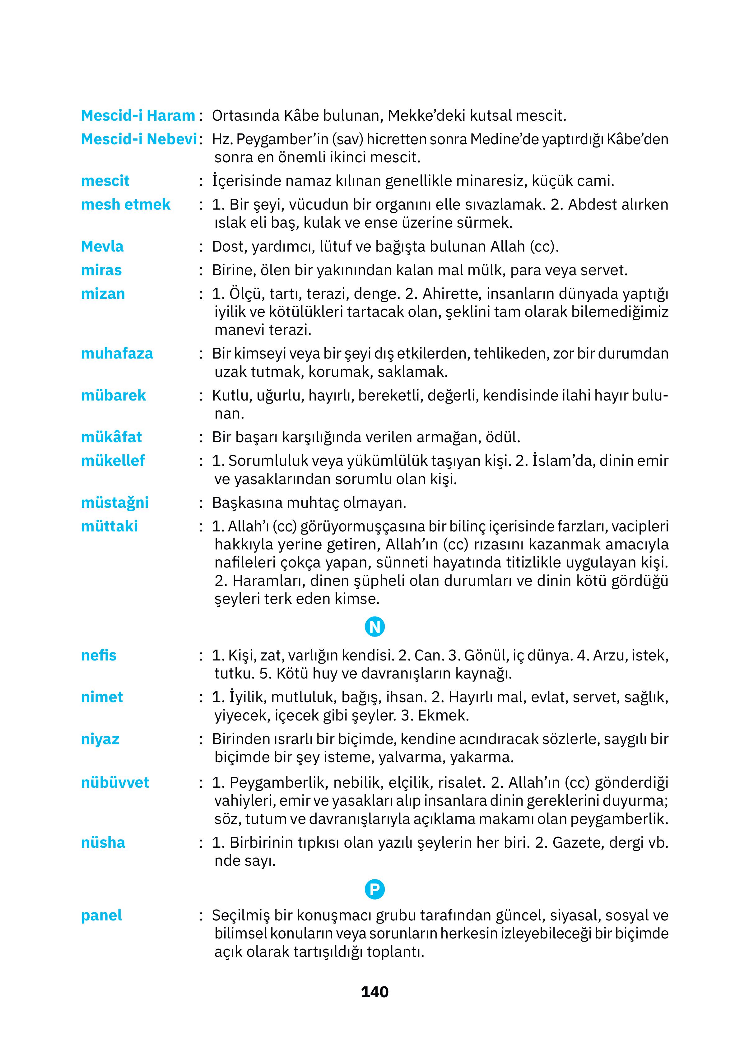 4. Sınıf Sdr İpekyolu Yayıncılık Din Kültürü Ve Ahlak Bilgisi Ders Kitabı Sayfa 140 Cevapları