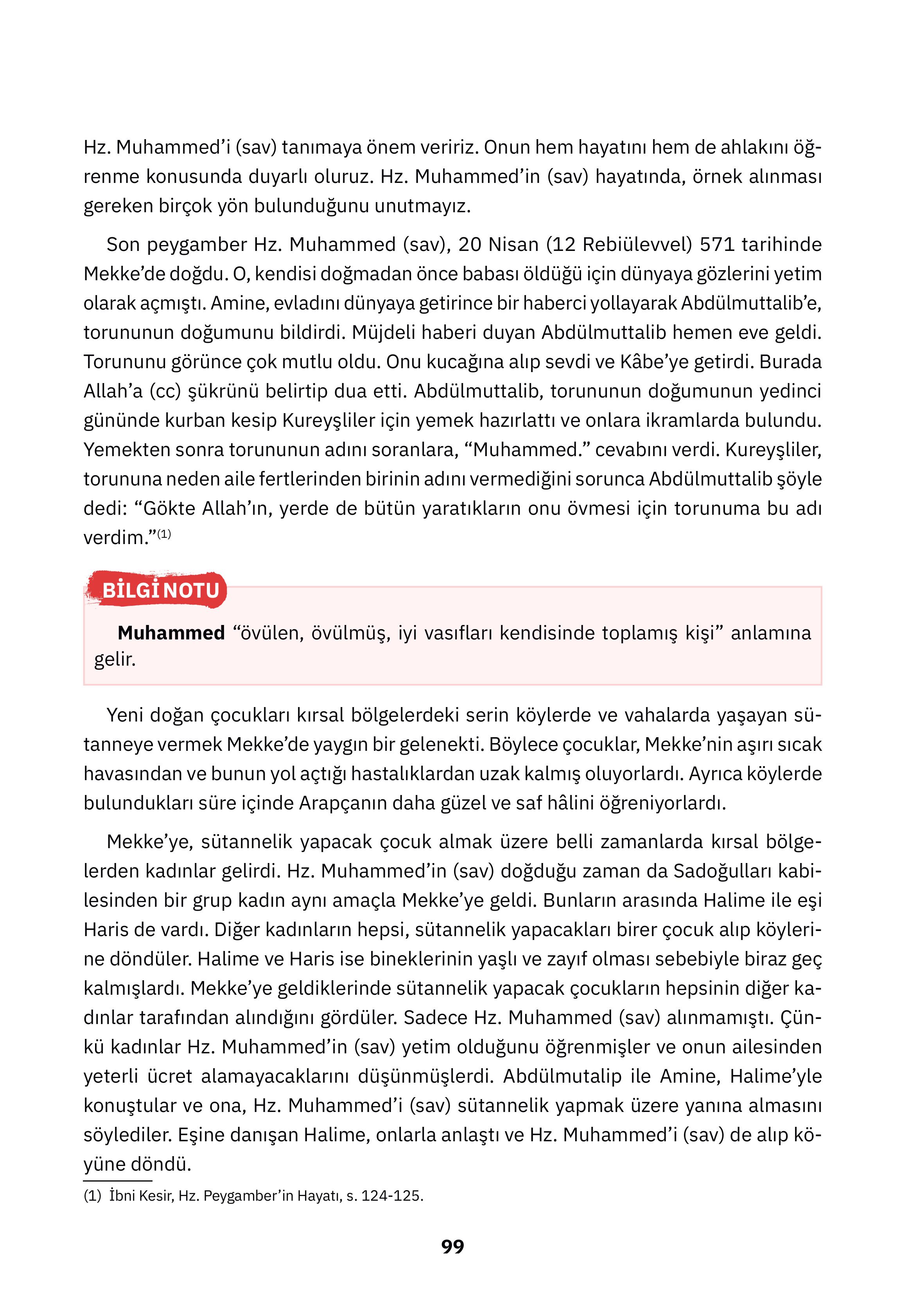 4. Sınıf Sdr İpekyolu Yayıncılık Din Kültürü Ve Ahlak Bilgisi Ders Kitabı Sayfa 99 Cevapları