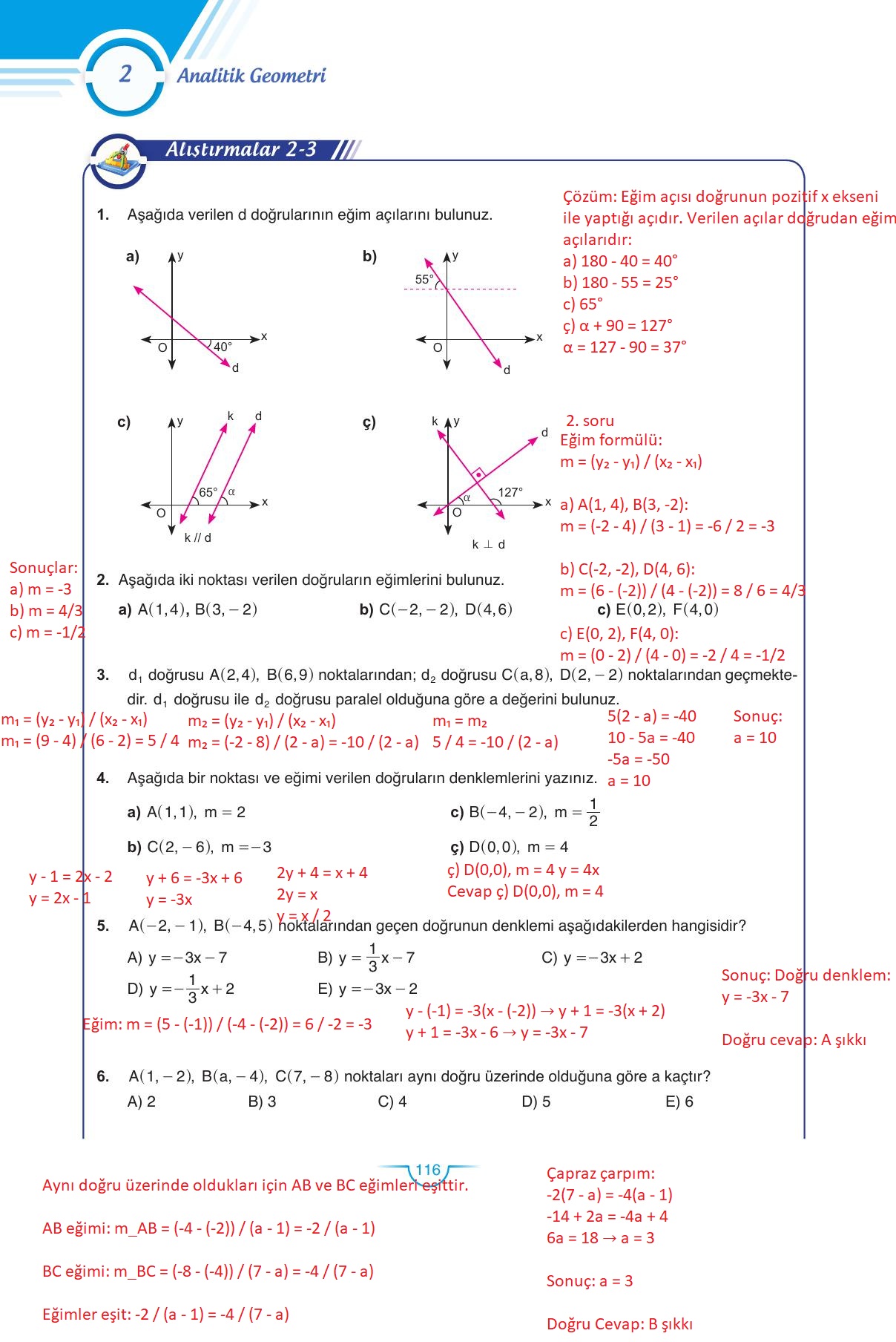 11. Sınıf Sdr Dikey Yayıncılık Matematik Ders Kitabı Sayfa 116 Cevapları 11. Sınıf Sdr Dikey Yayıncılık Matematik Ders Kitabı Sayfa 116 Cevapları