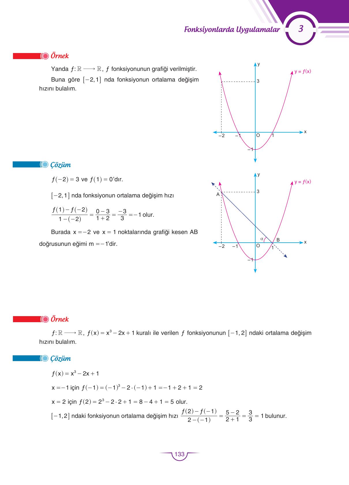 11. Sınıf Sdr Dikey Yayıncılık Matematik Ders Kitabı Sayfa 133 Cevapları