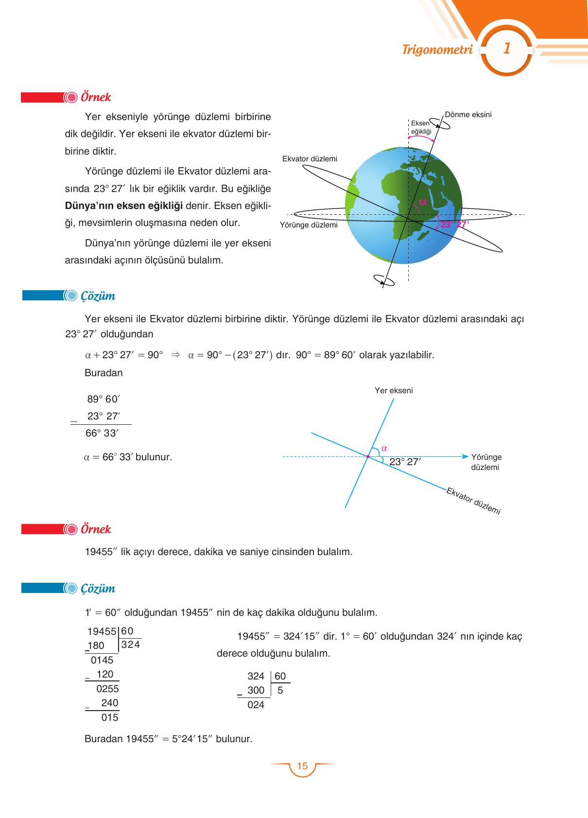 11. Sınıf Sdr Dikey Yayıncılık Matematik Ders Kitabı Sayfa 15 Cevapları