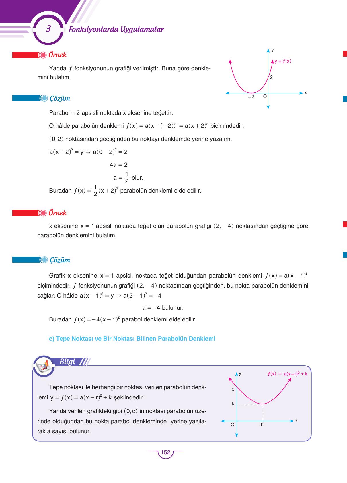 11. Sınıf Sdr Dikey Yayıncılık Matematik Ders Kitabı Sayfa 152 Cevapları