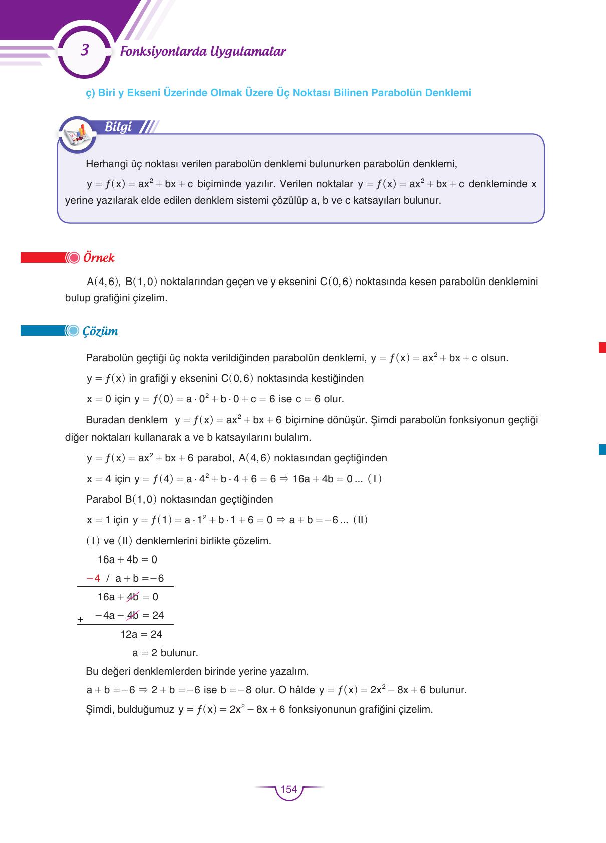 11. Sınıf Sdr Dikey Yayıncılık Matematik Ders Kitabı Sayfa 154 Cevapları