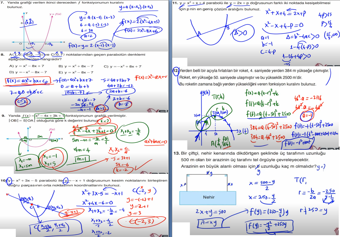 11. Sınıf Sdr Dikey Yayıncılık Matematik Ders Kitabı Sayfa 163 Cevapları