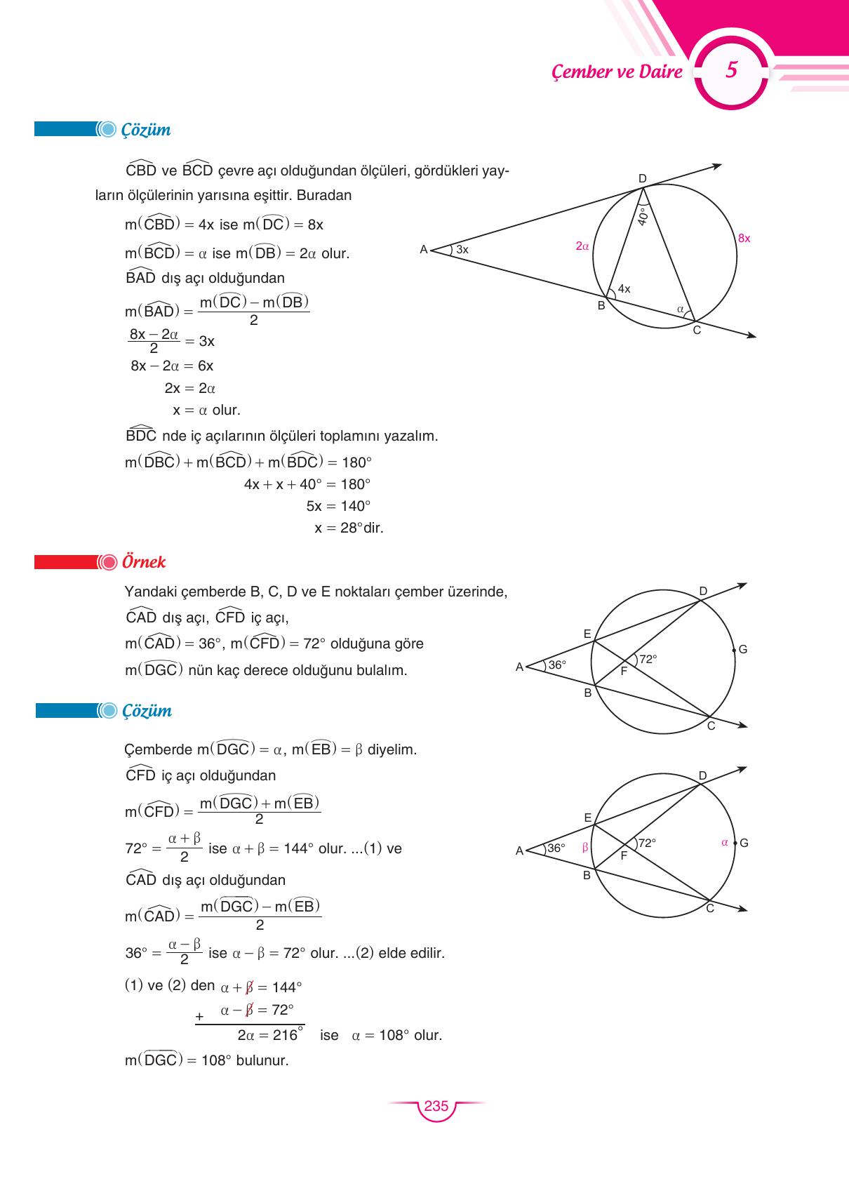 11. Sınıf Sdr Dikey Yayıncılık Matematik Ders Kitabı Sayfa 235 Cevapları