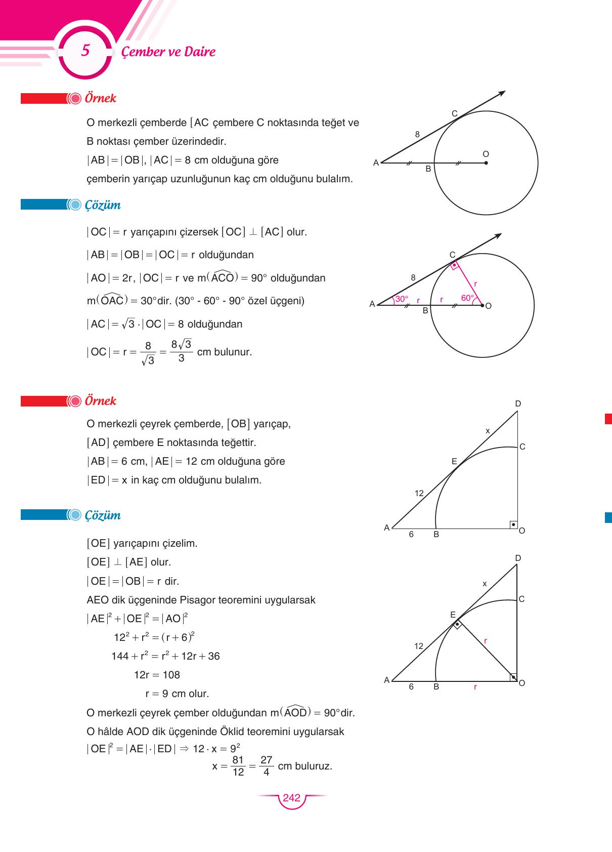 11. Sınıf Sdr Dikey Yayıncılık Matematik Ders Kitabı Sayfa 242 Cevapları