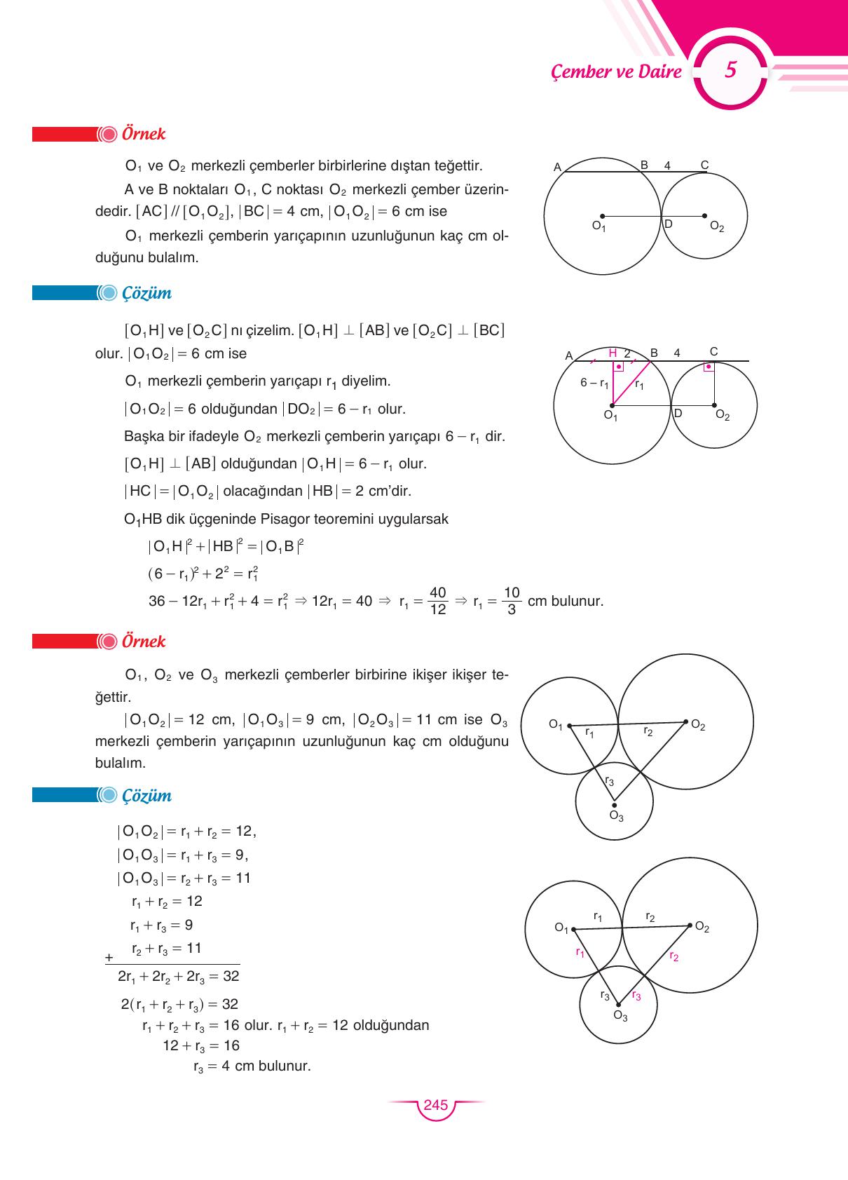 11. Sınıf Sdr Dikey Yayıncılık Matematik Ders Kitabı Sayfa 245 Cevapları