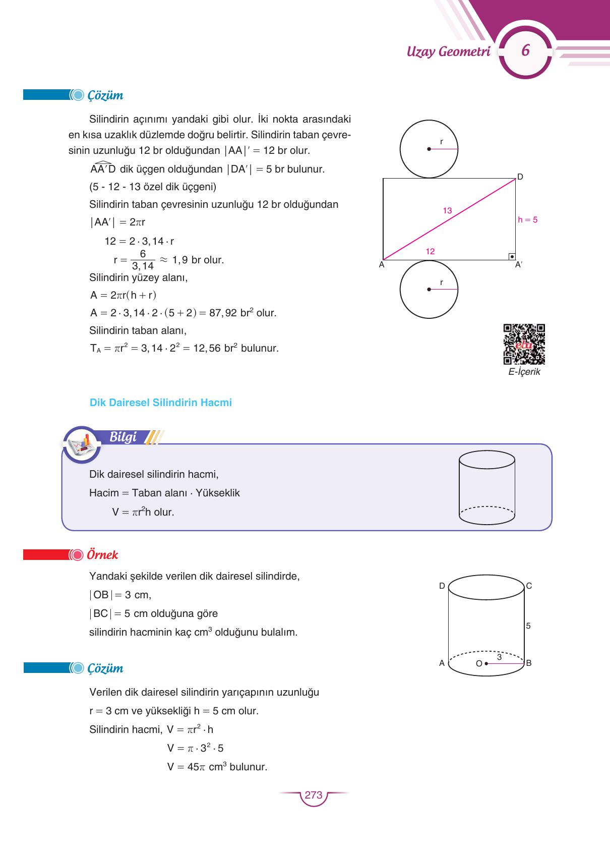 11. Sınıf Sdr Dikey Yayıncılık Matematik Ders Kitabı Sayfa 273 Cevapları