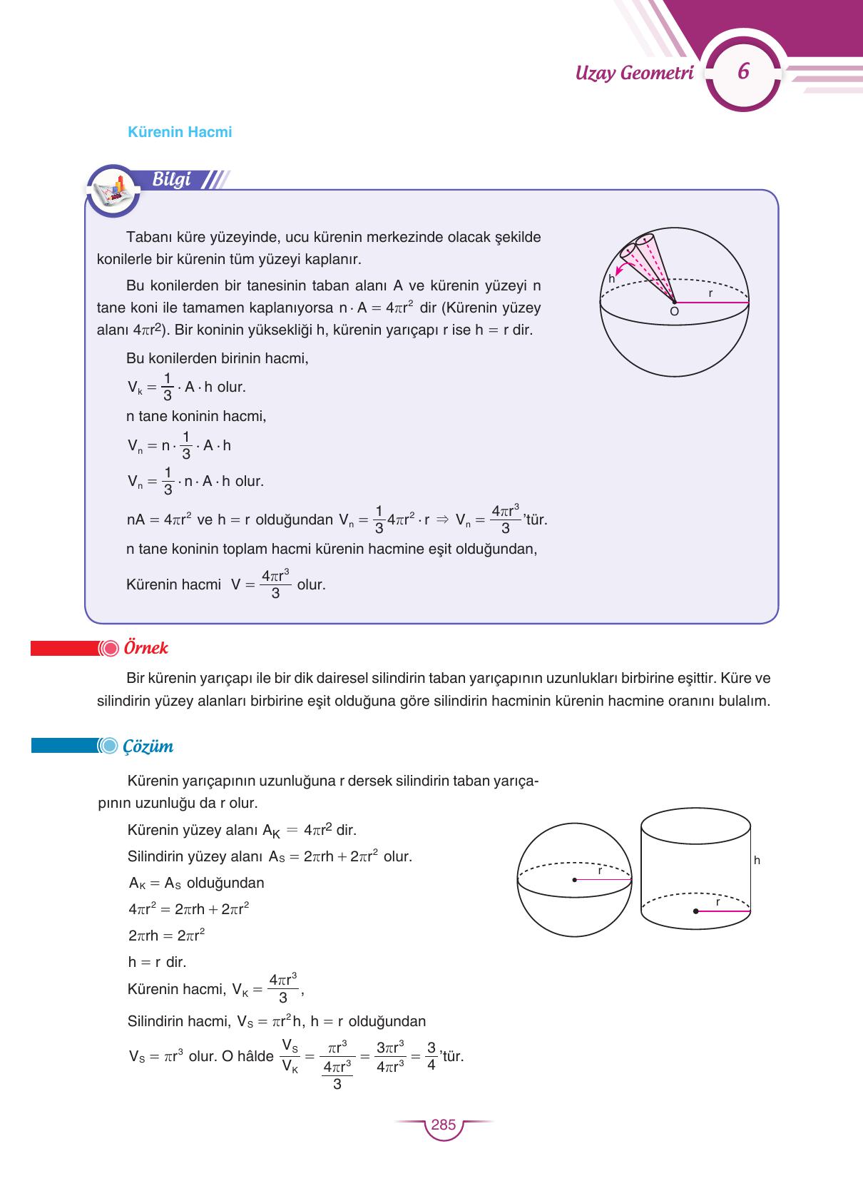11. Sınıf Sdr Dikey Yayıncılık Matematik Ders Kitabı Sayfa 285 Cevapları