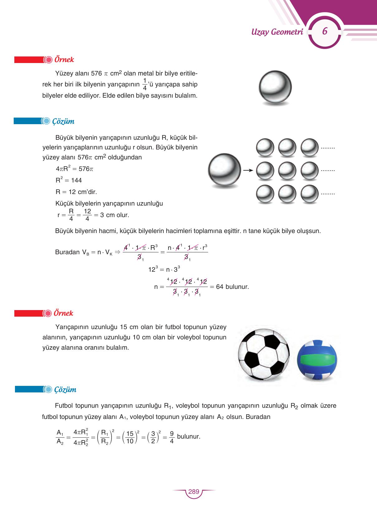 11. Sınıf Sdr Dikey Yayıncılık Matematik Ders Kitabı Sayfa 289 Cevapları