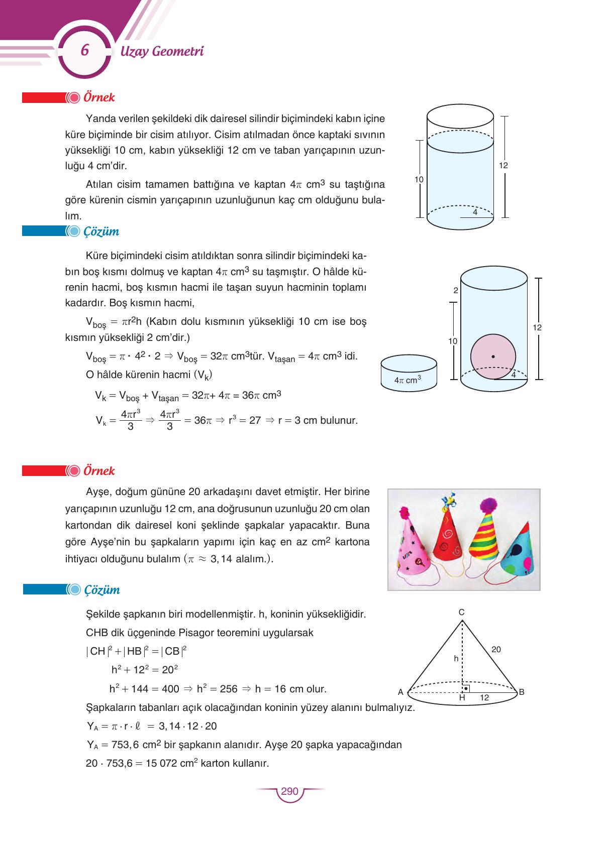 11. Sınıf Sdr Dikey Yayıncılık Matematik Ders Kitabı Sayfa 290 Cevapları