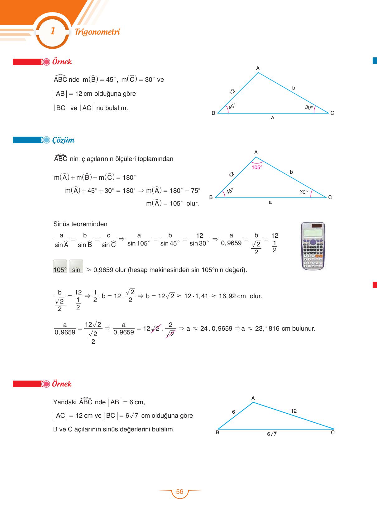 11. Sınıf Sdr Dikey Yayıncılık Matematik Ders Kitabı Sayfa 56 Cevapları