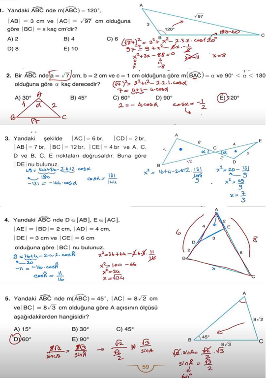 11. Sınıf Sdr Dikey Yayıncılık Matematik Ders Kitabı Sayfa 59 Cevapları 11. Sınıf Sdr Dikey Yayıncılık Matematik Ders Kitabı Sayfa 59 Cevapları