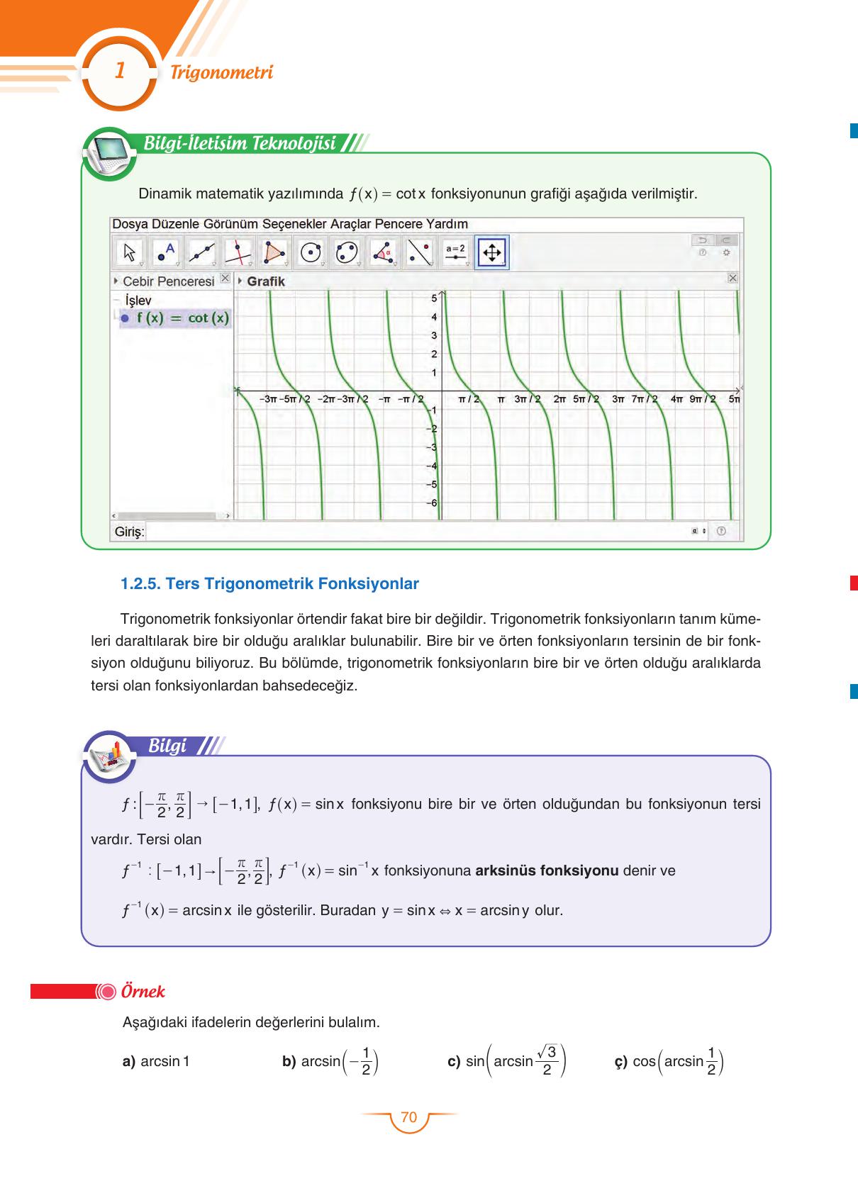 11. Sınıf Sdr Dikey Yayıncılık Matematik Ders Kitabı Sayfa 70 Cevapları 11. Sınıf Sdr Dikey Yayıncılık Matematik Ders Kitabı Sayfa 70 Cevapları
