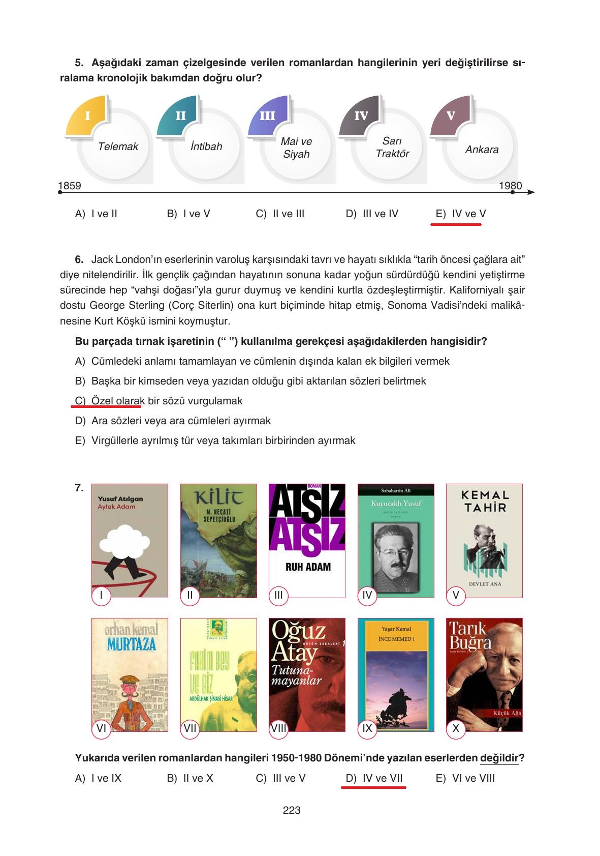 11. Sınıf Gizem Yayınları Türk Dili Ve Edebiyatı Ders Kitabı Sayfa 223 Cevapları 11. Sınıf Gizem Yayınları Türk Dili Ve Edebiyatı Ders Kitabı Sayfa 223 Cevapları