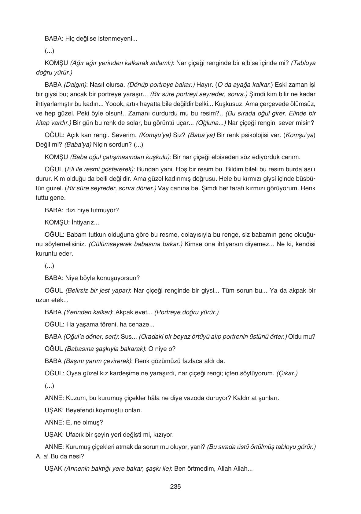 11. Sınıf Gizem Yayınları Türk Dili Ve Edebiyatı Ders Kitabı Sayfa 235 Cevapları 11. Sınıf Gizem Yayınları Türk Dili Ve Edebiyatı Ders Kitabı Sayfa 235 Cevapları