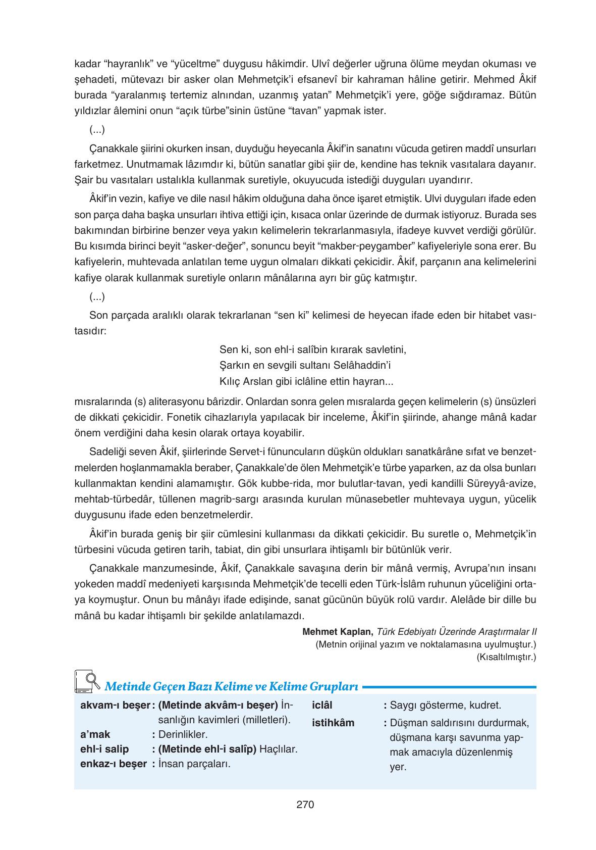 11. Sınıf Gizem Yayınları Türk Dili Ve Edebiyatı Ders Kitabı Sayfa 270 Cevapları 11. Sınıf Gizem Yayınları Türk Dili Ve Edebiyatı Ders Kitabı Sayfa 270 Cevapları