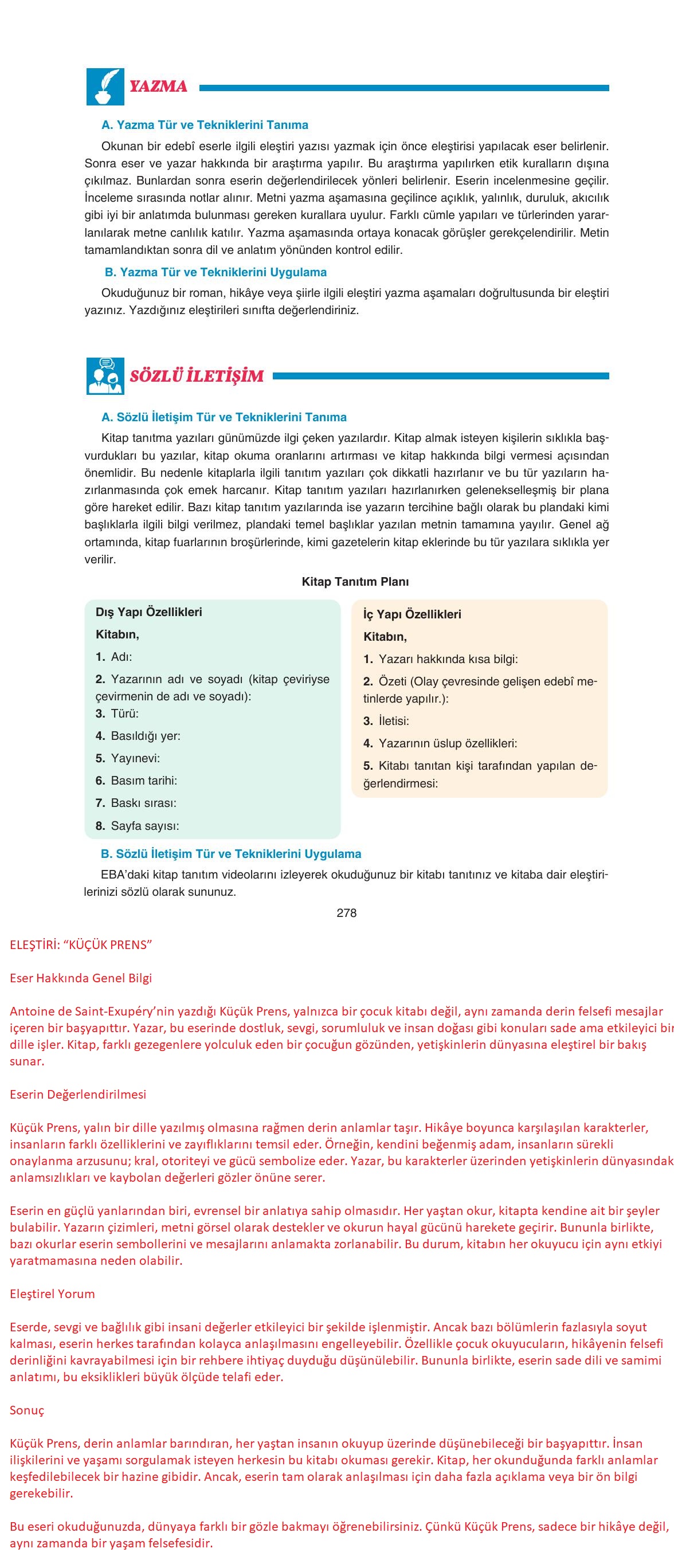 11. Sınıf Gizem Yayınları Türk Dili Ve Edebiyatı Ders Kitabı Sayfa 278 Cevapları 11. Sınıf Gizem Yayınları Türk Dili Ve Edebiyatı Ders Kitabı Sayfa 278 Cevapları