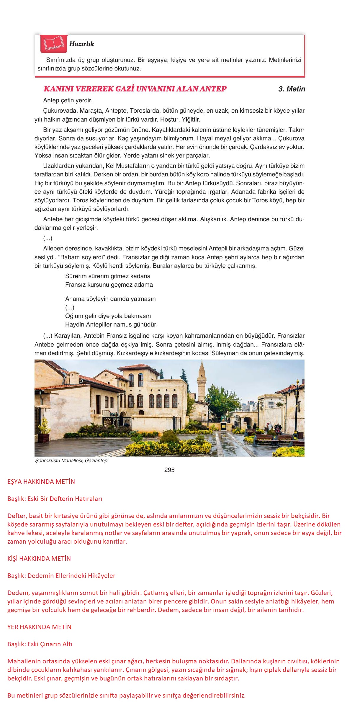 11. Sınıf Gizem Yayınları Türk Dili Ve Edebiyatı Ders Kitabı Sayfa 295 Cevapları 11. Sınıf Gizem Yayınları Türk Dili Ve Edebiyatı Ders Kitabı Sayfa 295 Cevapları