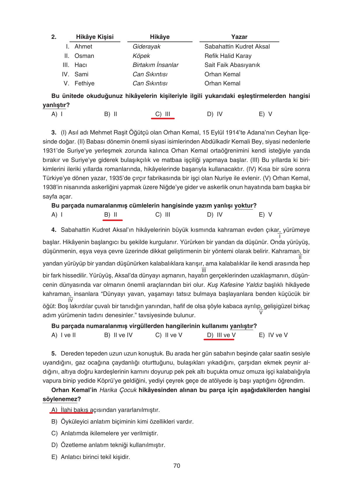 11. Sınıf Gizem Yayınları Türk Dili Ve Edebiyatı Ders Kitabı Sayfa 70 Cevapları 11. Sınıf Gizem Yayınları Türk Dili Ve Edebiyatı Ders Kitabı Sayfa 70 Cevapları