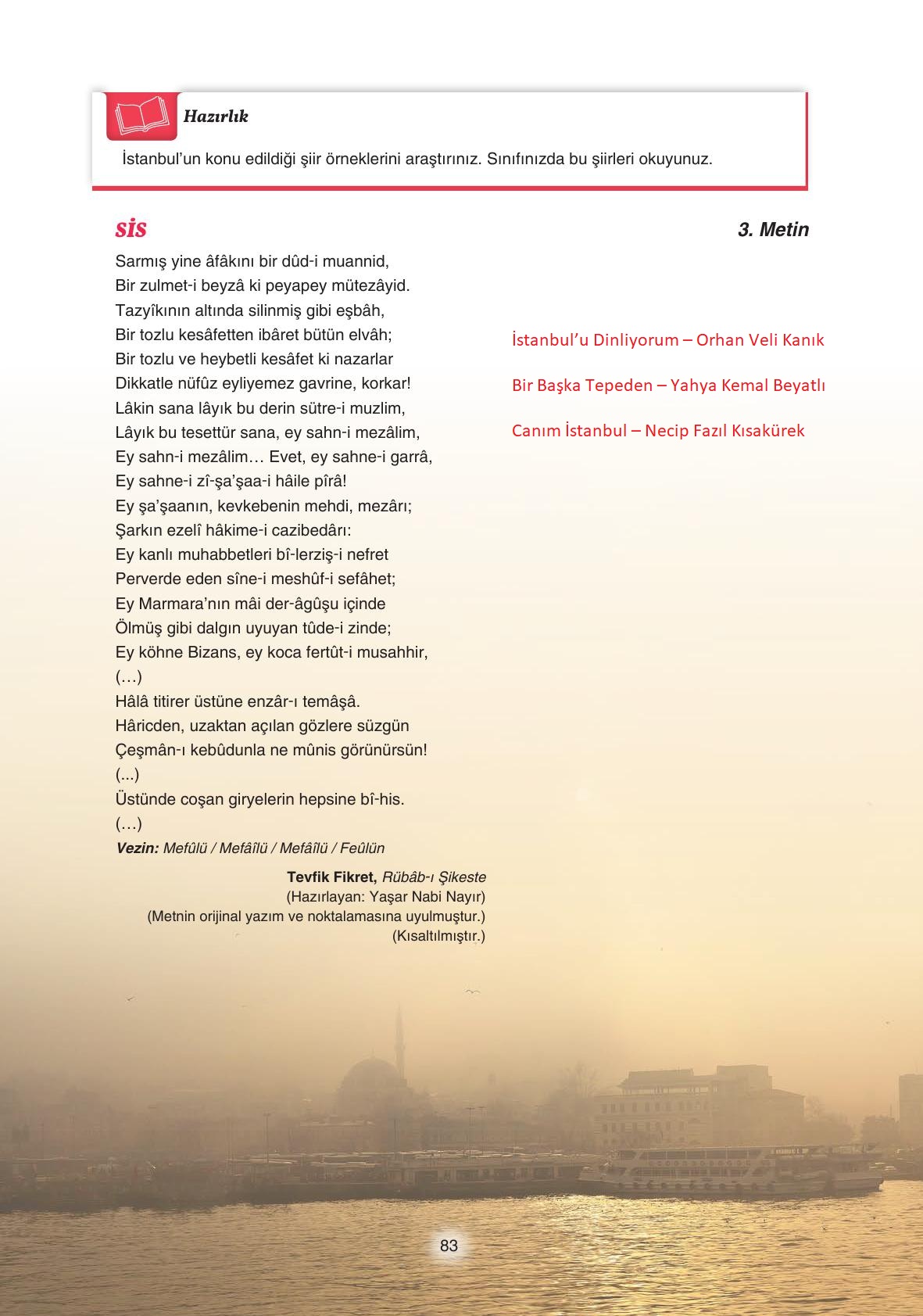 11. Sınıf Gizem Yayınları Türk Dili Ve Edebiyatı Ders Kitabı Sayfa 83 Cevapları 11. Sınıf Gizem Yayınları Türk Dili Ve Edebiyatı Ders Kitabı Sayfa 83 Cevapları