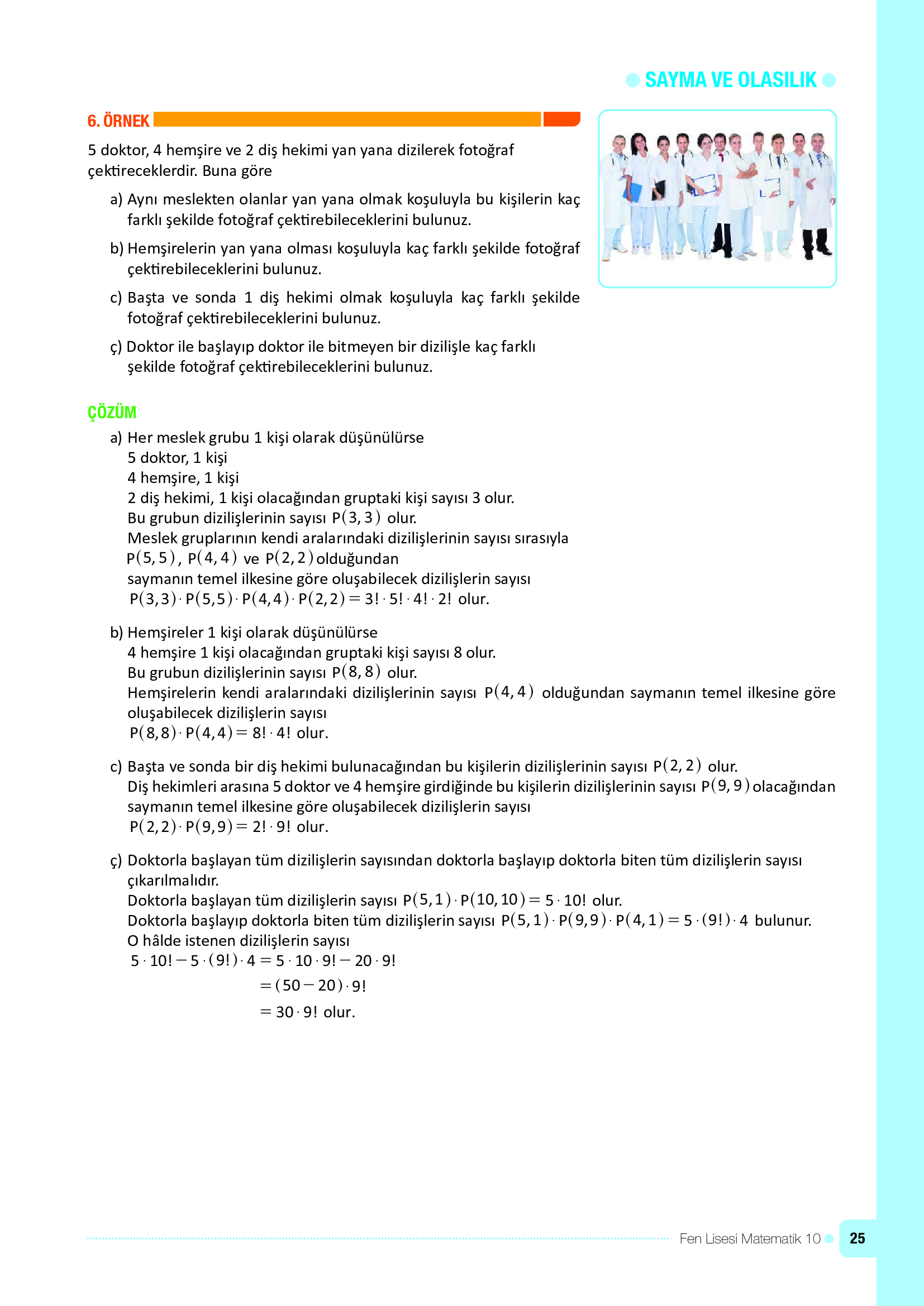 10. Sınıf Meb Yayınları Fen Lisesi Matematik Ders Kitabı Sayfa 25 Cevapları