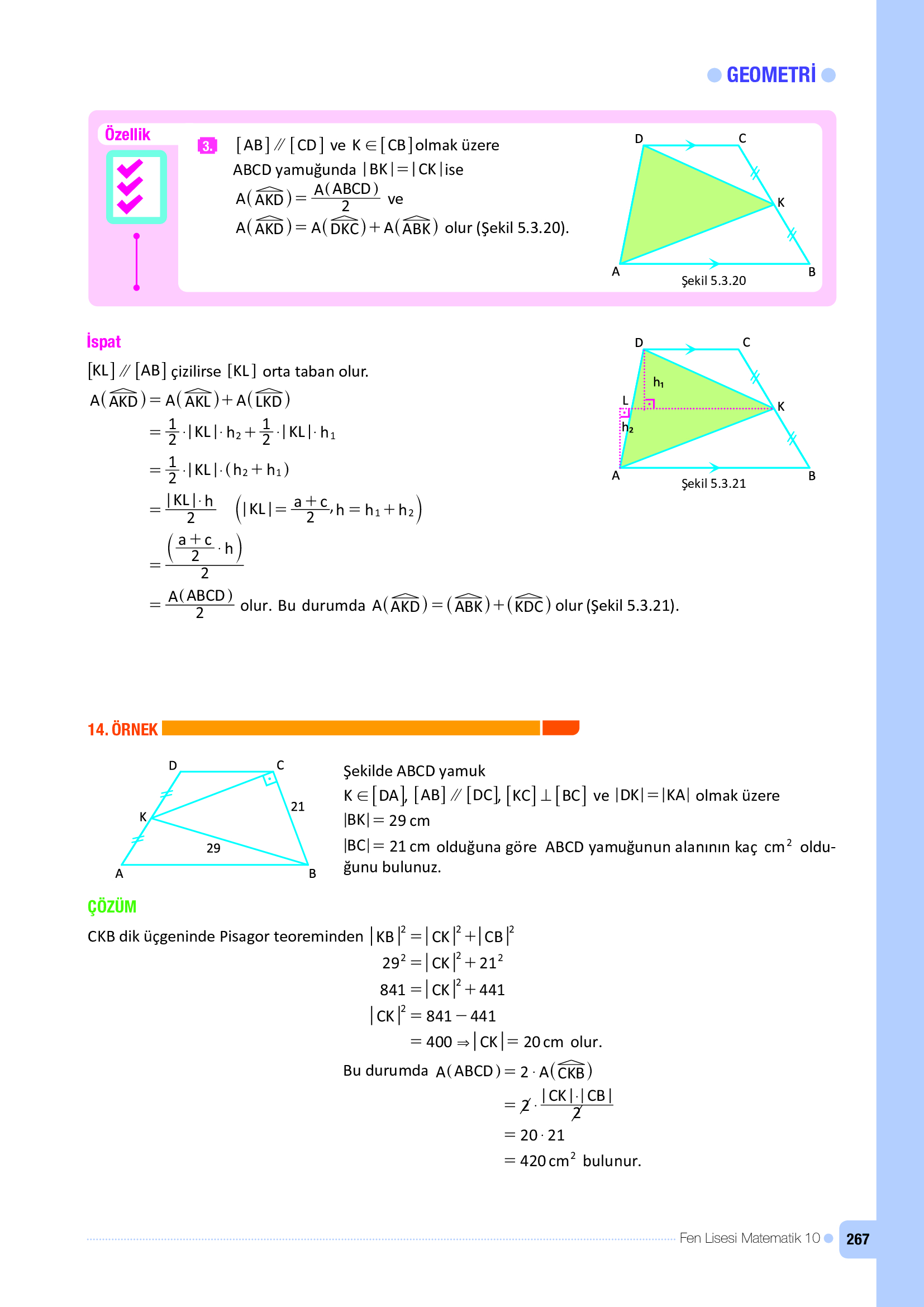 10. Sınıf Meb Yayınları Fen Lisesi Matematik Ders Kitabı Sayfa 267 Cevapları