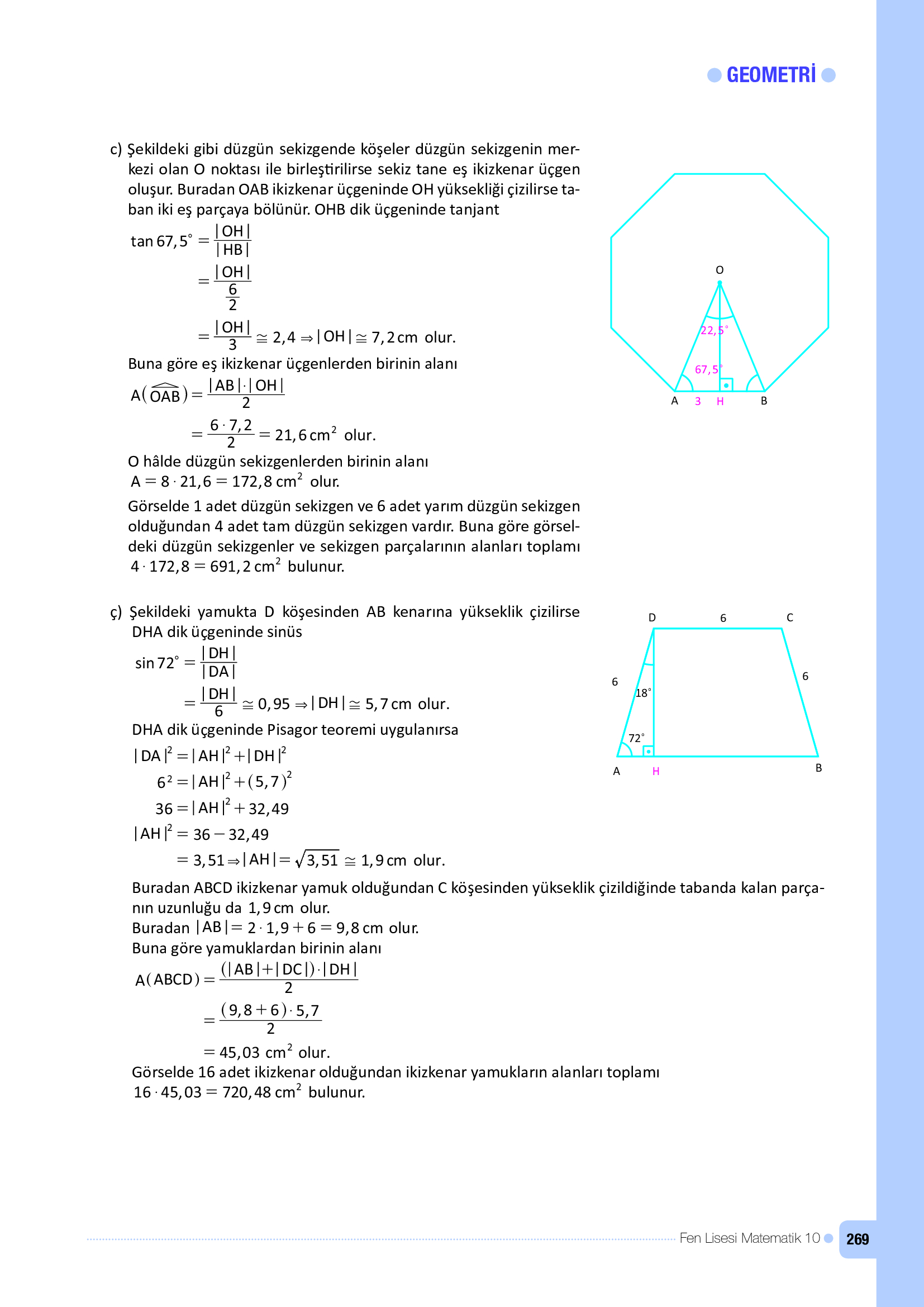 10. Sınıf Meb Yayınları Fen Lisesi Matematik Ders Kitabı Sayfa 269 Cevapları
