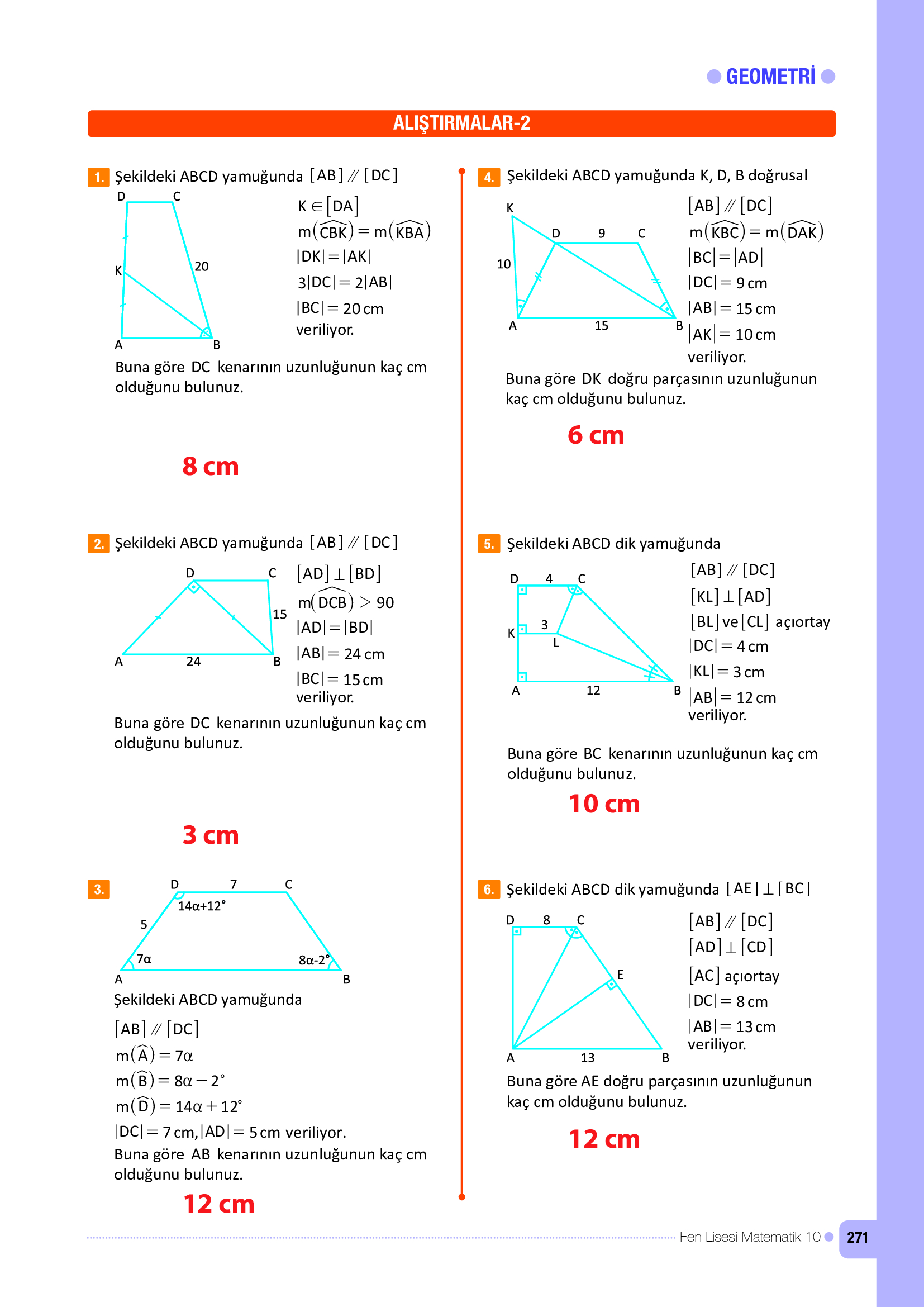 10. Sınıf Meb Yayınları Fen Lisesi Matematik Ders Kitabı Sayfa 271 Cevapları 10. Sınıf Meb Yayınları Fen Lisesi Matematik Ders Kitabı Sayfa 271 Cevapları