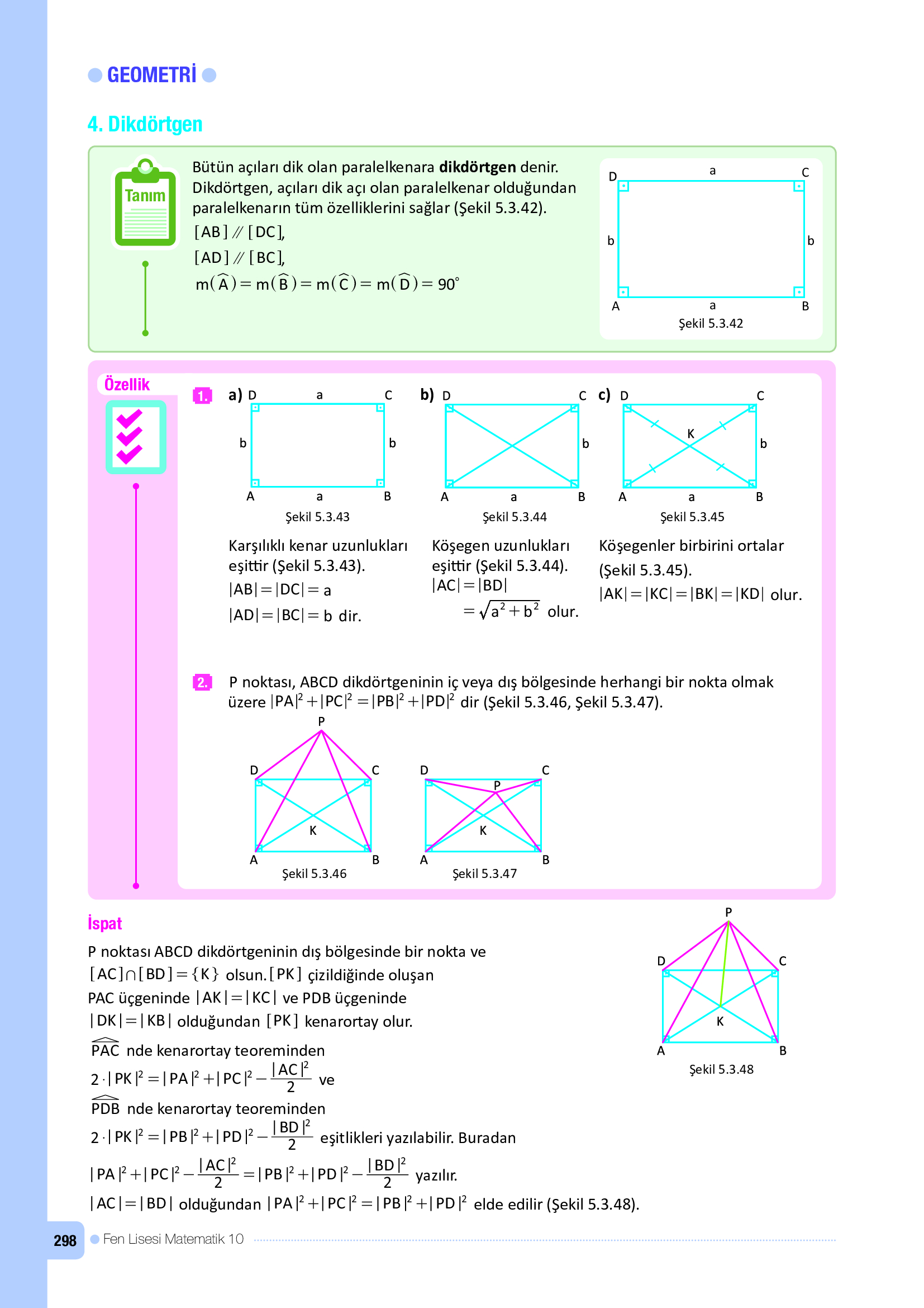 10. Sınıf Meb Yayınları Fen Lisesi Matematik Ders Kitabı Sayfa 298 Cevapları 10. Sınıf Meb Yayınları Fen Lisesi Matematik Ders Kitabı Sayfa 298 Cevapları