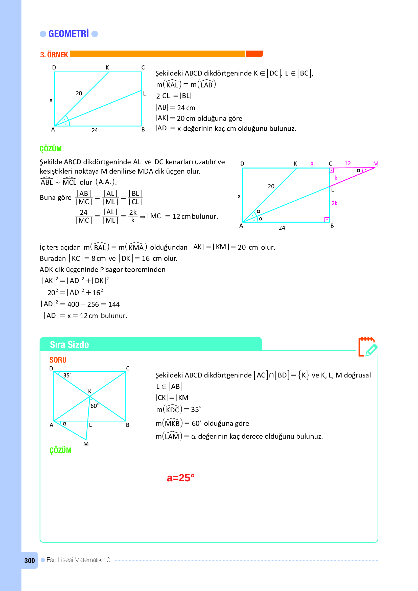 10. Sınıf Meb Yayınları Fen Lisesi Matematik Ders Kitabı Sayfa 300 Cevapları