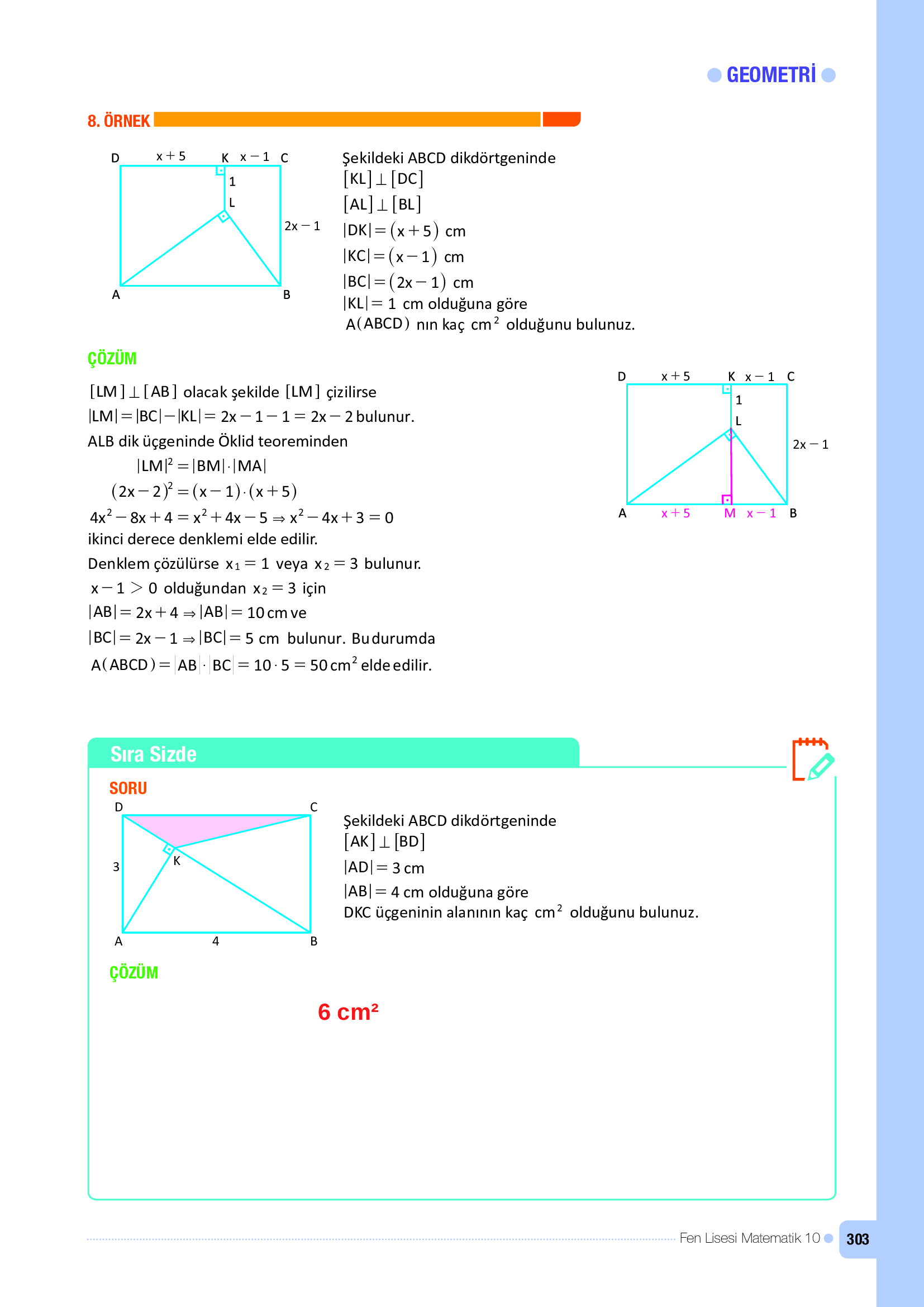 10. Sınıf Meb Yayınları Fen Lisesi Matematik Ders Kitabı Sayfa 303 Cevapları 10. Sınıf Meb Yayınları Fen Lisesi Matematik Ders Kitabı Sayfa 303 Cevapları