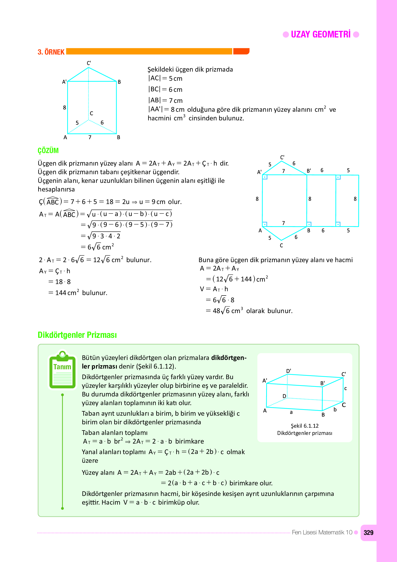 10. Sınıf Meb Yayınları Fen Lisesi Matematik Ders Kitabı Sayfa 329 Cevapları 10. Sınıf Meb Yayınları Fen Lisesi Matematik Ders Kitabı Sayfa 329 Cevapları