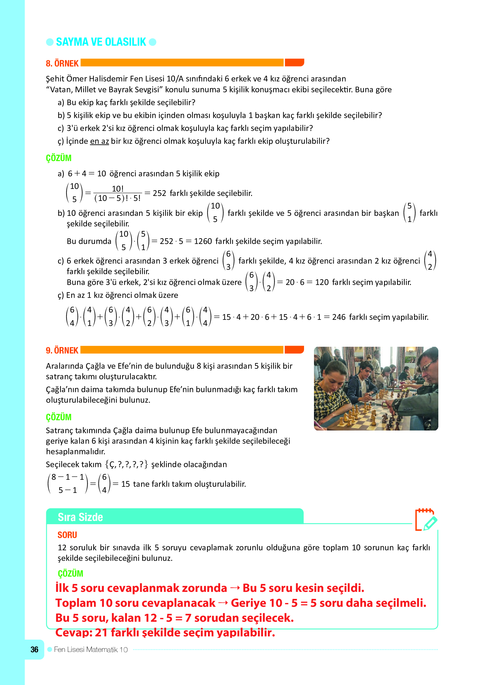10. Sınıf Meb Yayınları Fen Lisesi Matematik Ders Kitabı Sayfa 36 Cevapları 10. Sınıf Meb Yayınları Fen Lisesi Matematik Ders Kitabı Sayfa 36 Cevapları