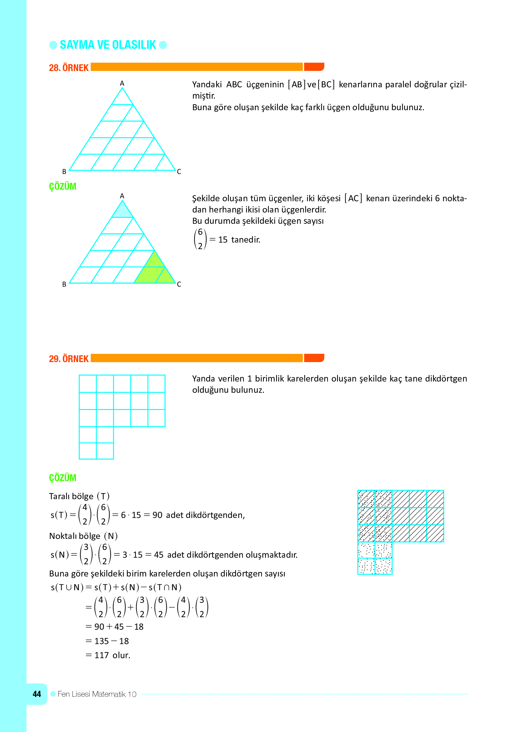 10. Sınıf Meb Yayınları Fen Lisesi Matematik Ders Kitabı Sayfa 44 Cevapları