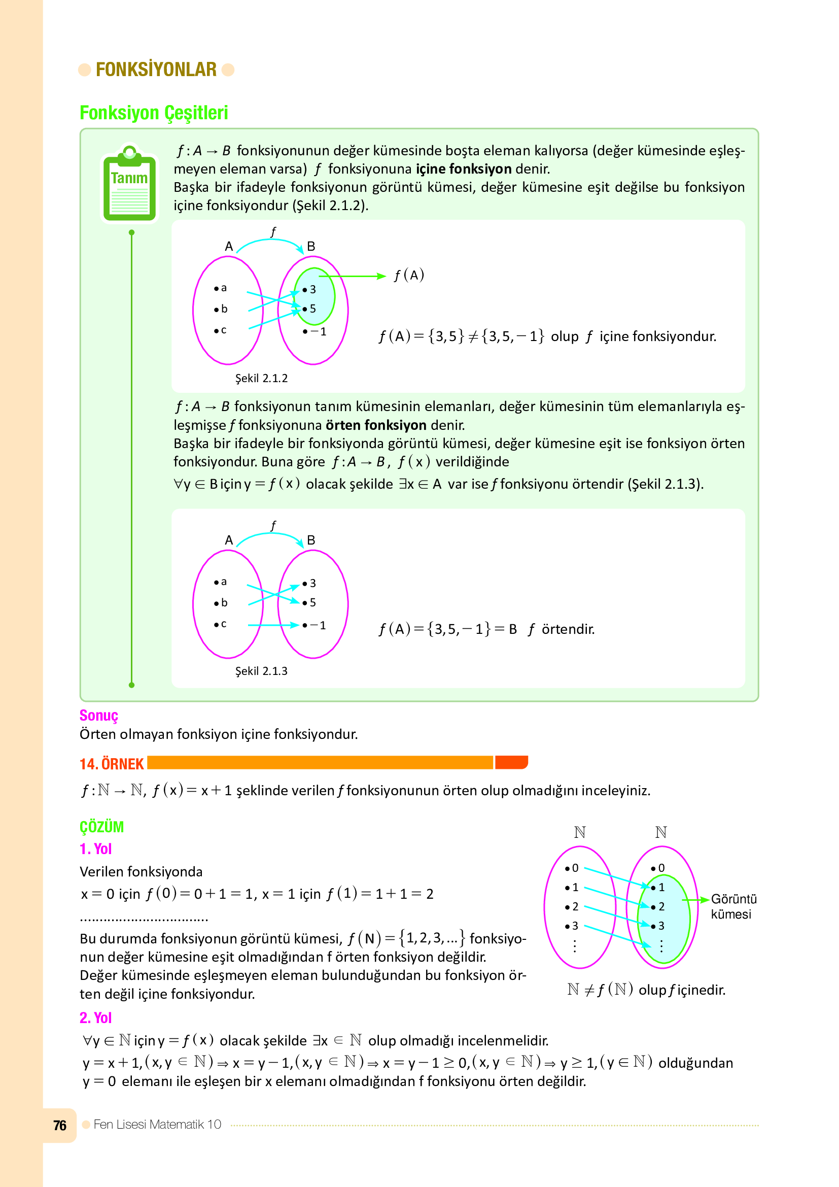 10. Sınıf Meb Yayınları Fen Lisesi Matematik Ders Kitabı Sayfa 76 Cevapları 10. Sınıf Meb Yayınları Fen Lisesi Matematik Ders Kitabı Sayfa 76 Cevapları