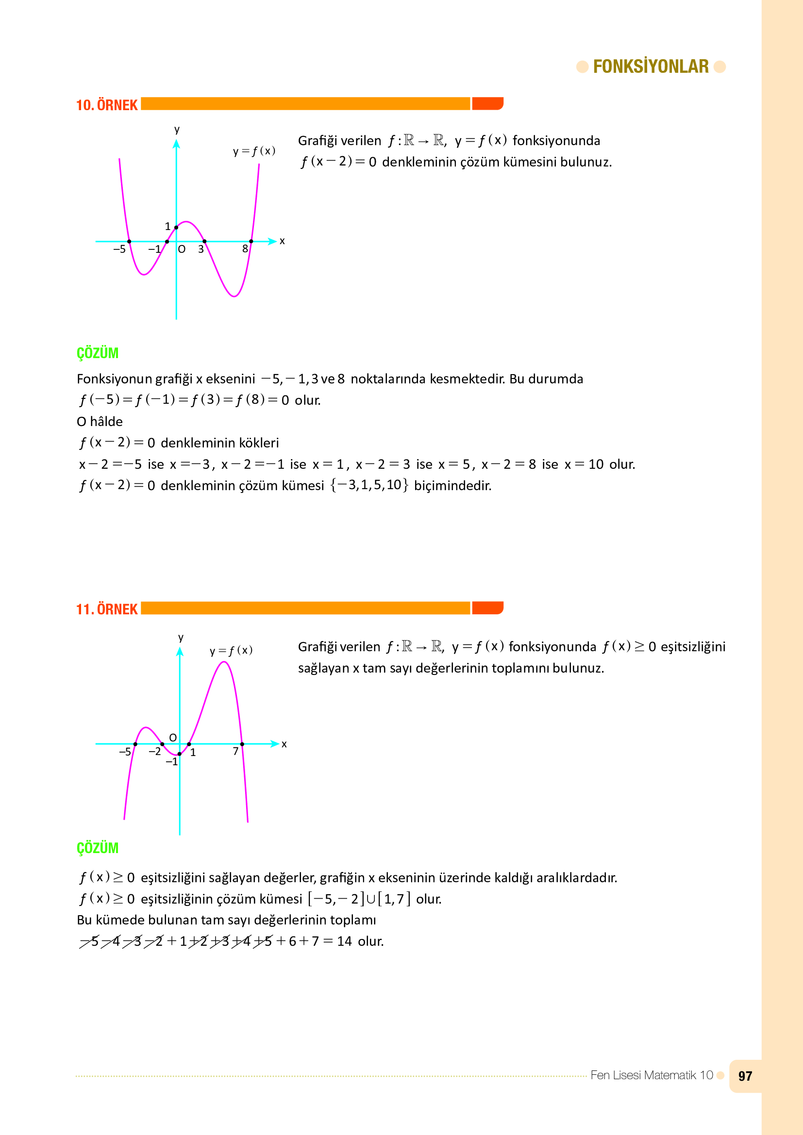 10. Sınıf Meb Yayınları Fen Lisesi Matematik Ders Kitabı Sayfa 97 Cevapları 10. Sınıf Meb Yayınları Fen Lisesi Matematik Ders Kitabı Sayfa 97 Cevapları