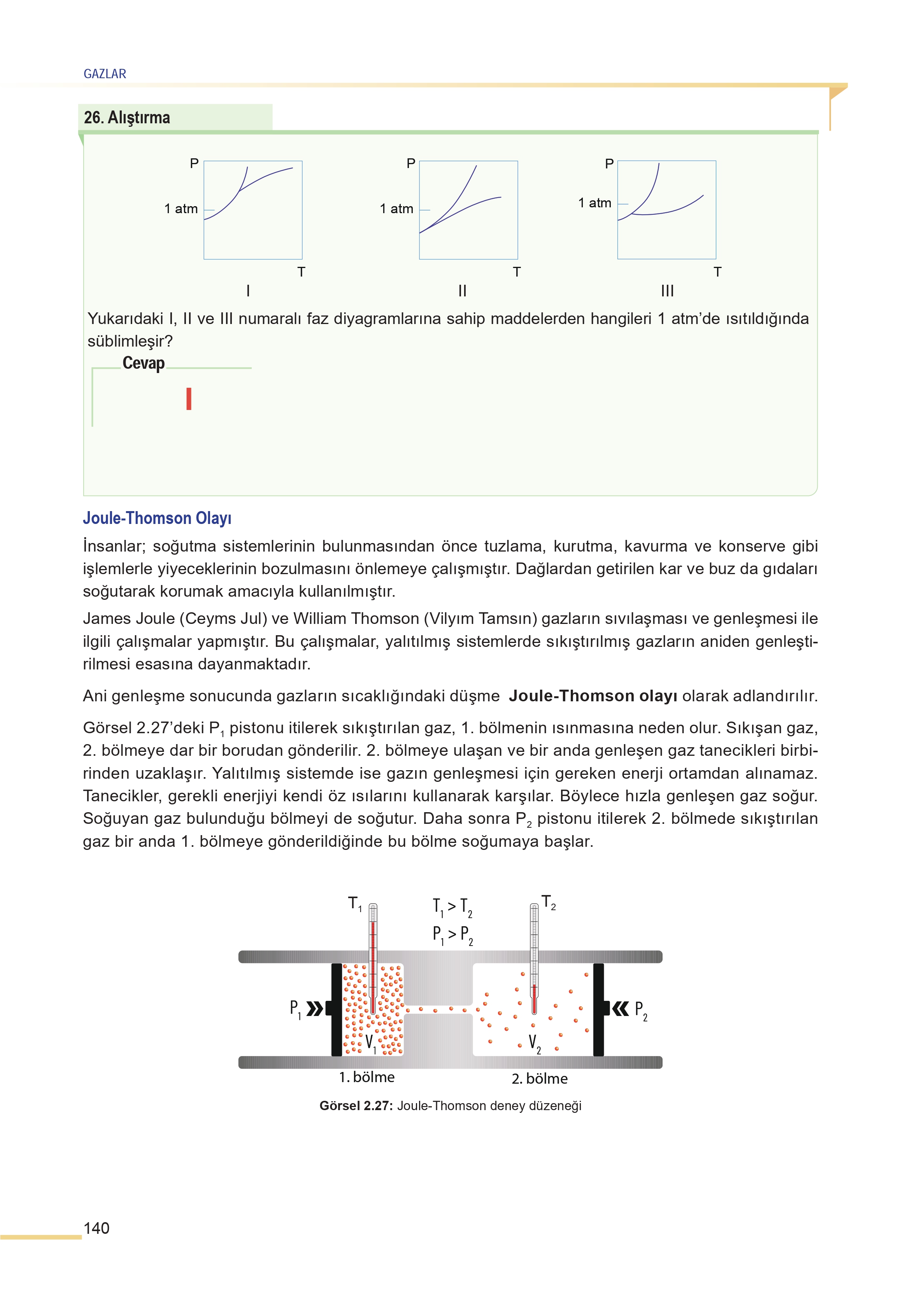 11. Sınıf Meb Yayınları Fen Lisesi Kimya Ders Kitabı Sayfa 140 Cevapları 11. Sınıf Meb Yayınları Fen Lisesi Kimya Ders Kitabı Sayfa 140 Cevapları