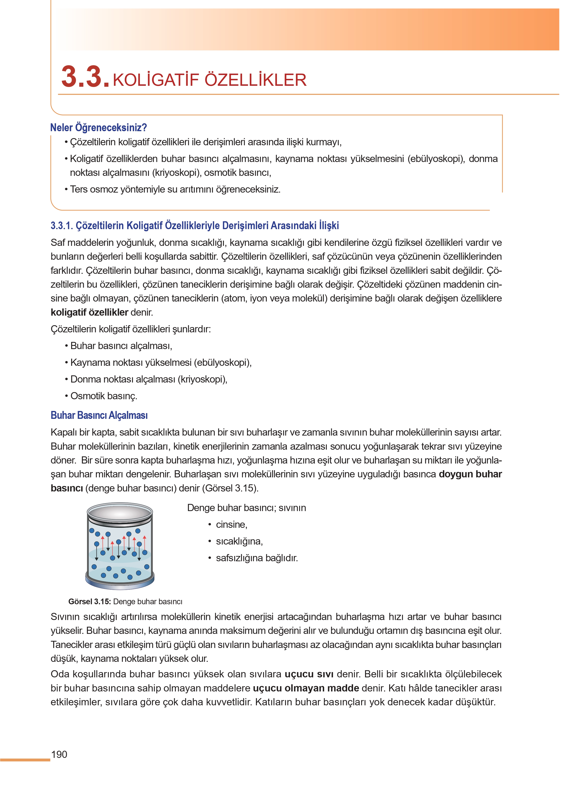 11. Sınıf Meb Yayınları Fen Lisesi Kimya Ders Kitabı Sayfa 190 Cevapları 11. Sınıf Meb Yayınları Fen Lisesi Kimya Ders Kitabı Sayfa 190 Cevapları